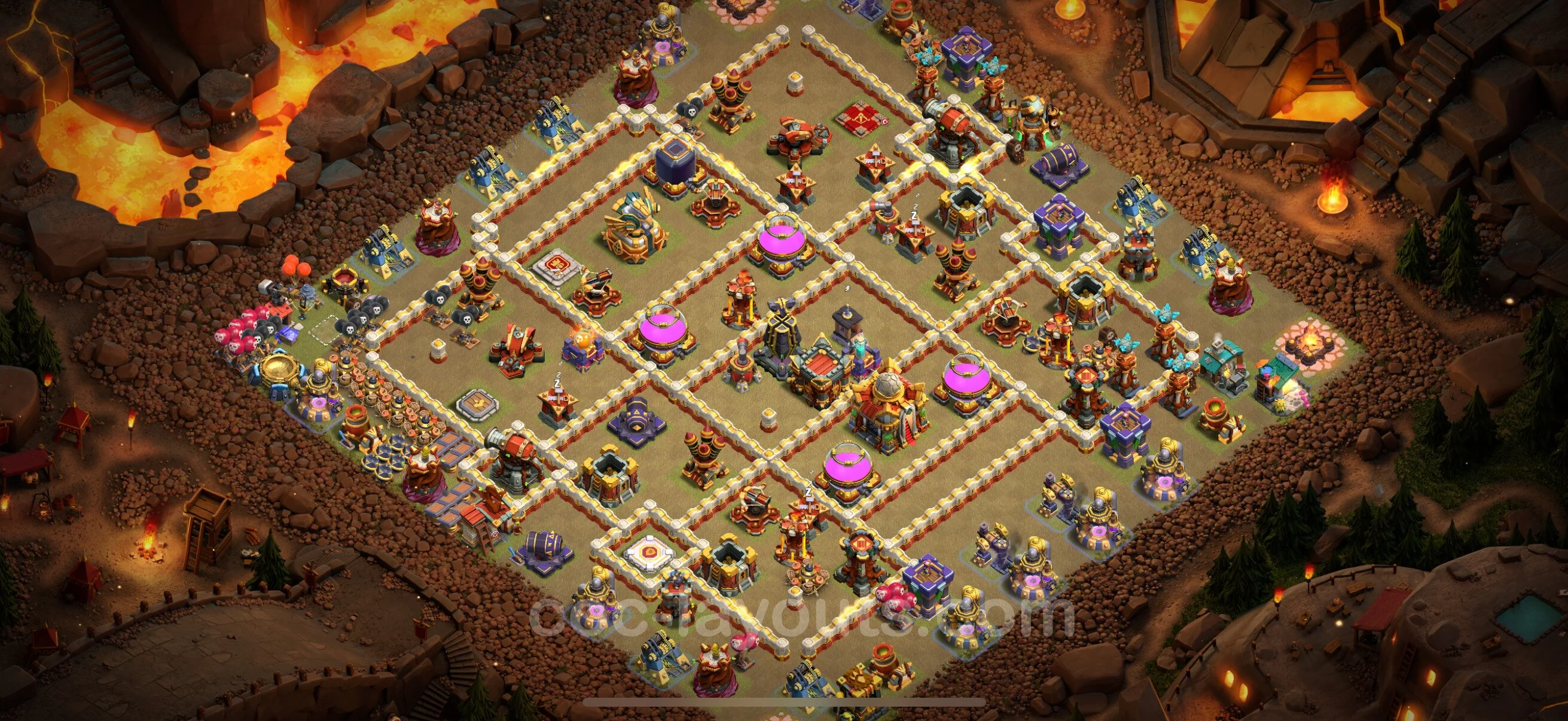 Top War Base TH16 with Link, Anti Everything - CWL Defence Plan - Clash of Clans - (#53) — Krieg BH16