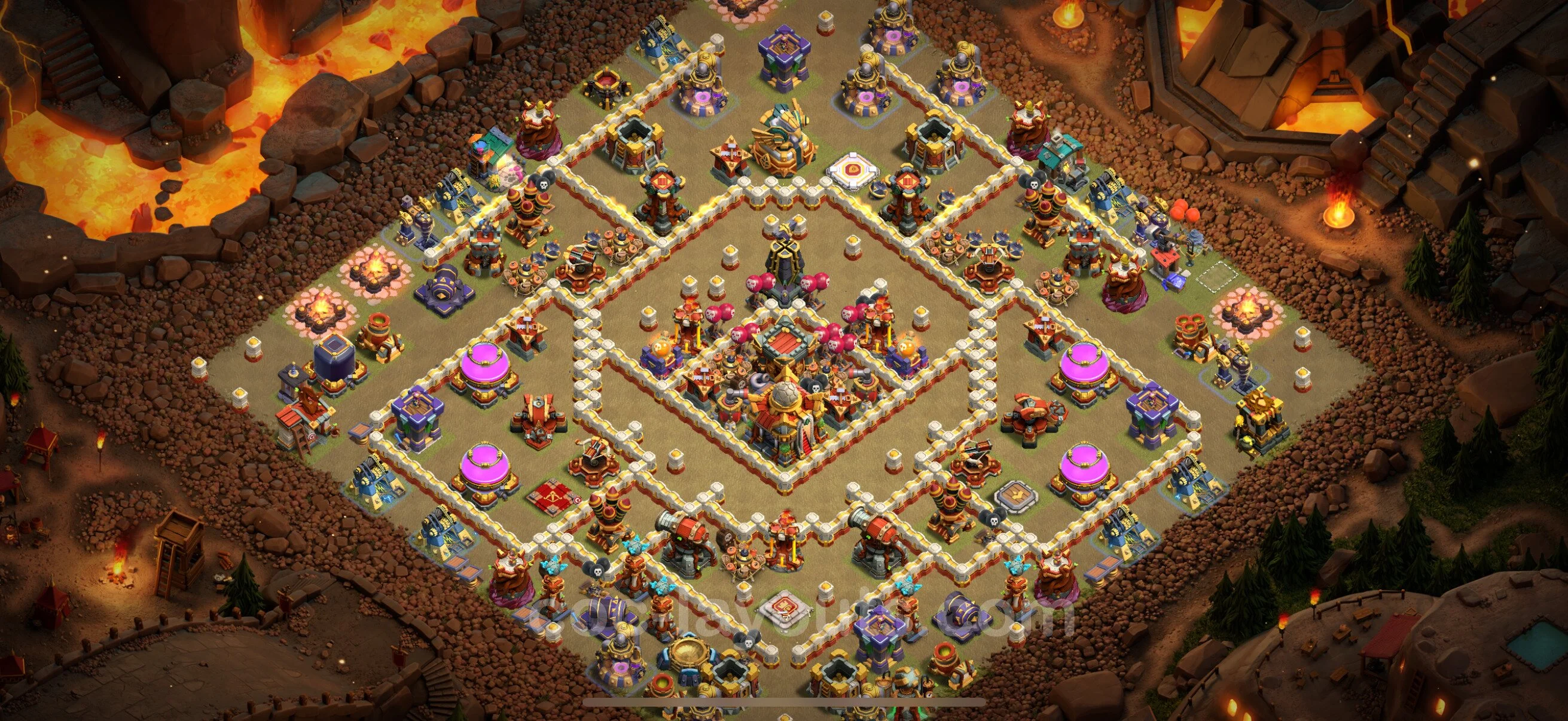Top War Base TH16 with Link - CWL Defence Plan - Clash of Clans - (#55) — War BH16