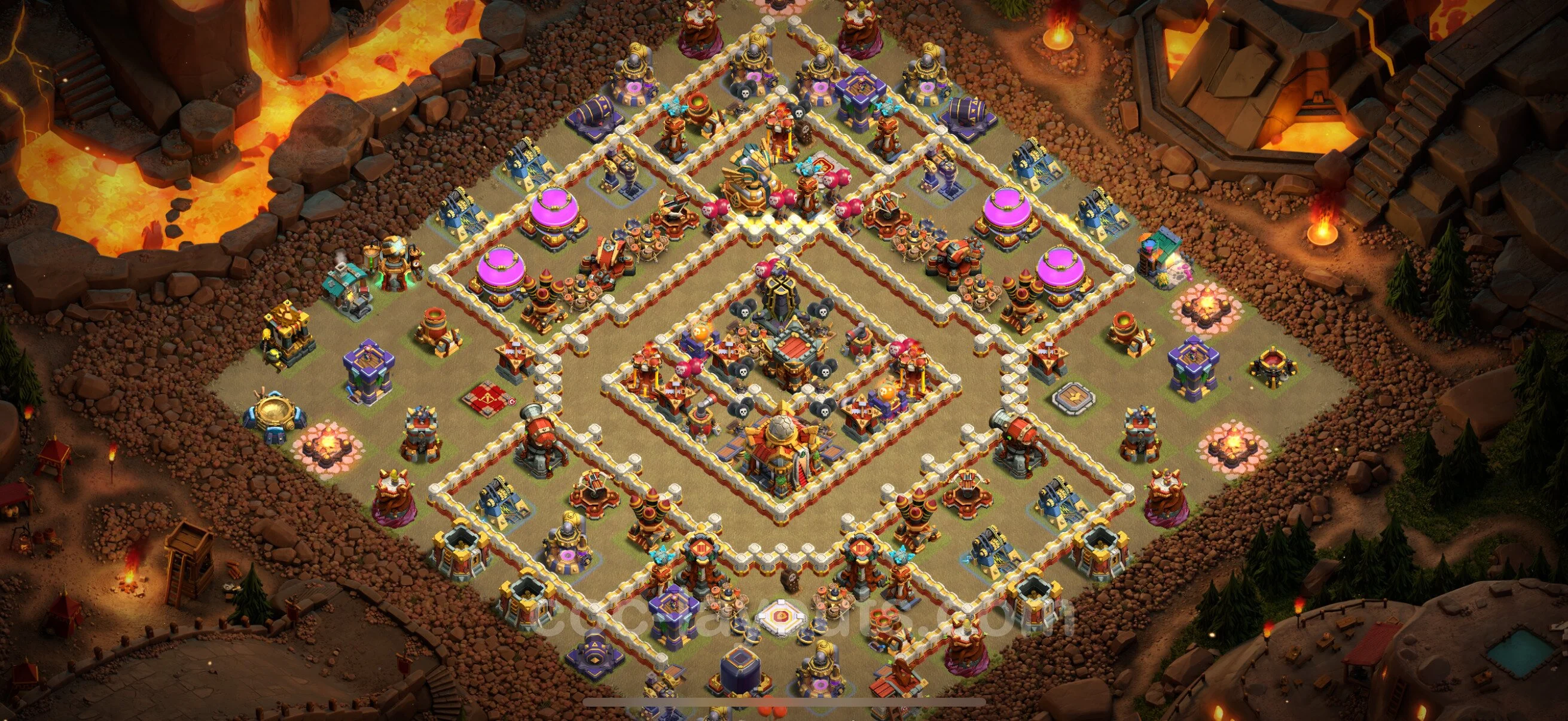 Top War Base TH16 with Link, Anti Air / Electro Dragon - Anti 3 Stars CWL Plan - Clash of Clans - (#57) — Війна BH16