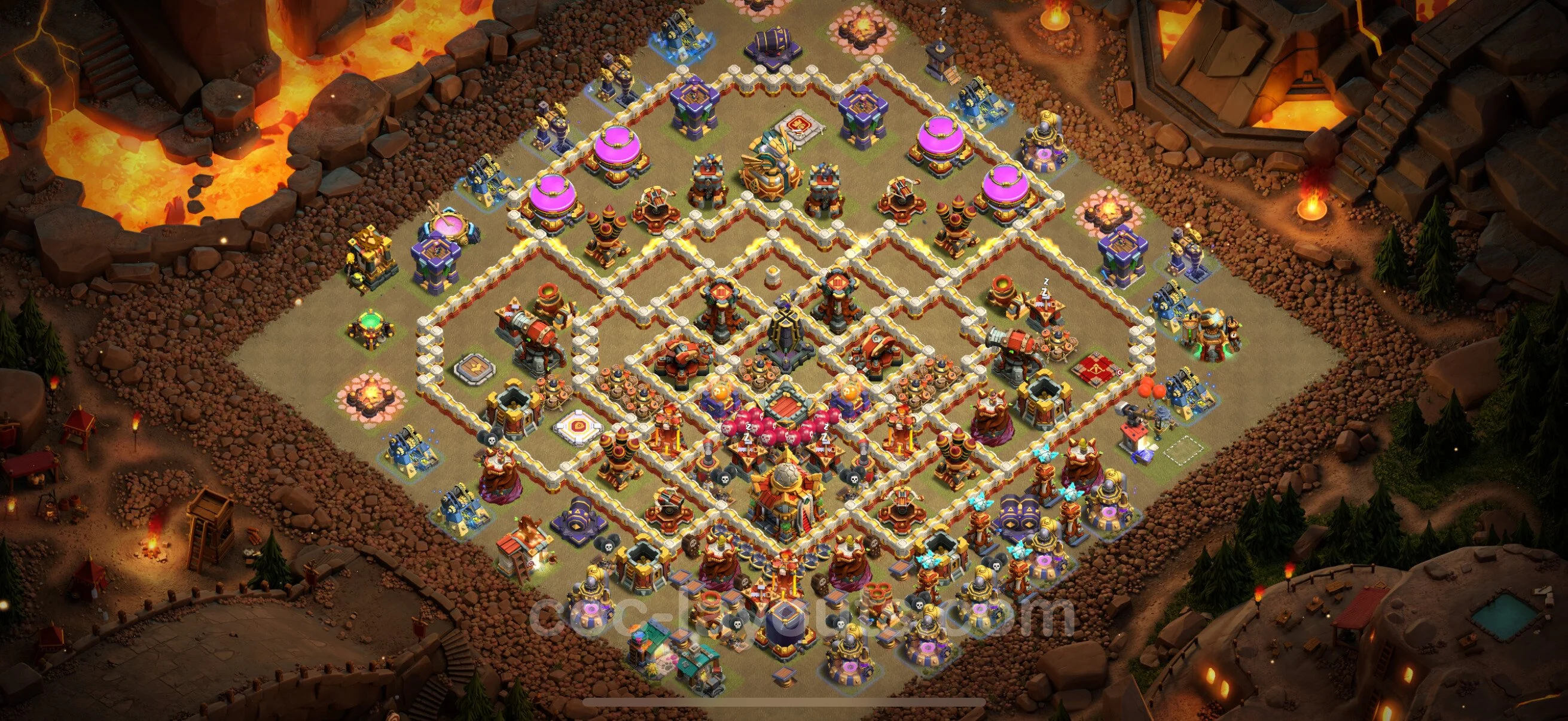 Top War Base TH16 with Link, Anti 3 Stars - CWL Defence Plan - Clash of Clans - (#58) — Wojna BH16