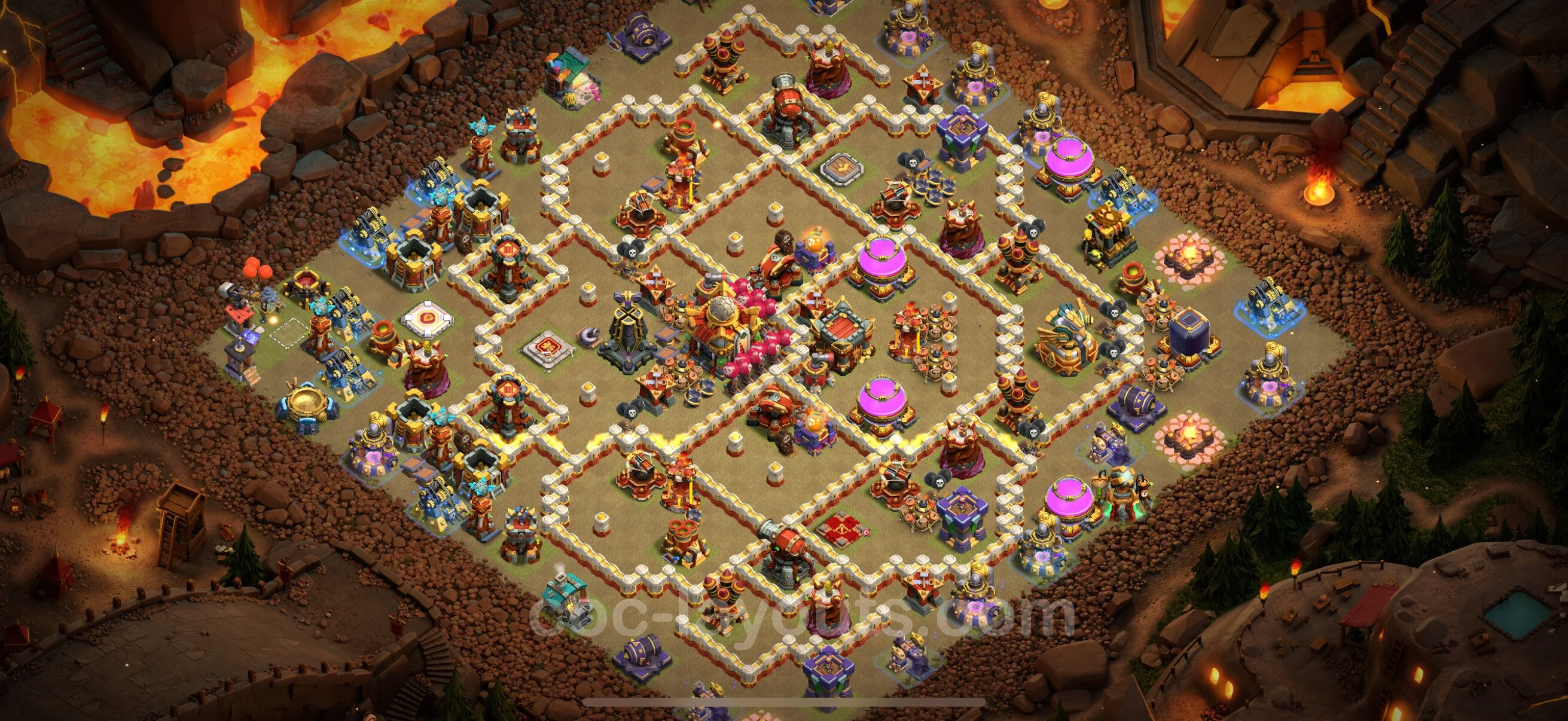 Top War Base TH16 with Link, Anti Everything - CWL Defence Plan - Clash of Clans - (#59) — Guerre BH16