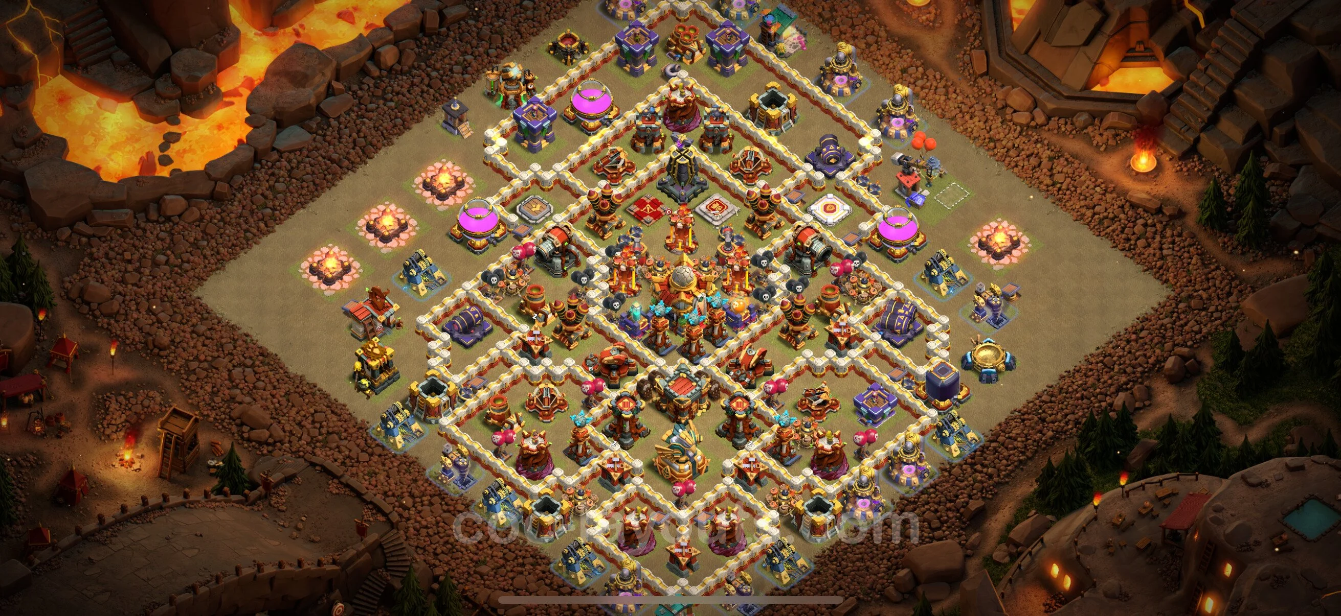 Top War Base TH16 with Link, Anti Everything - CWL Defence Plan - Clash of Clans - (#6)