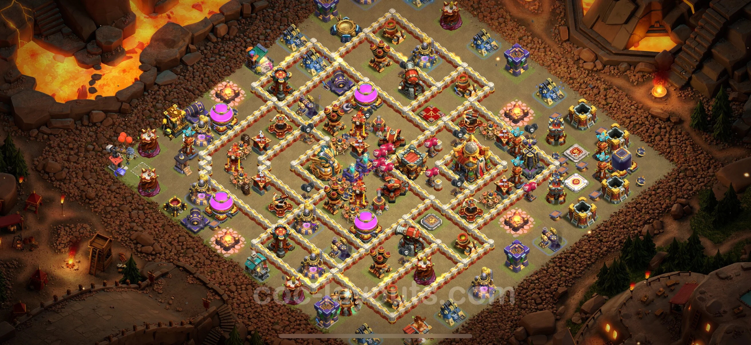 Top War Base TH16 with Link, Anti Everything - CWL Defence Plan - Clash of Clans - (#60) — Krieg BH16