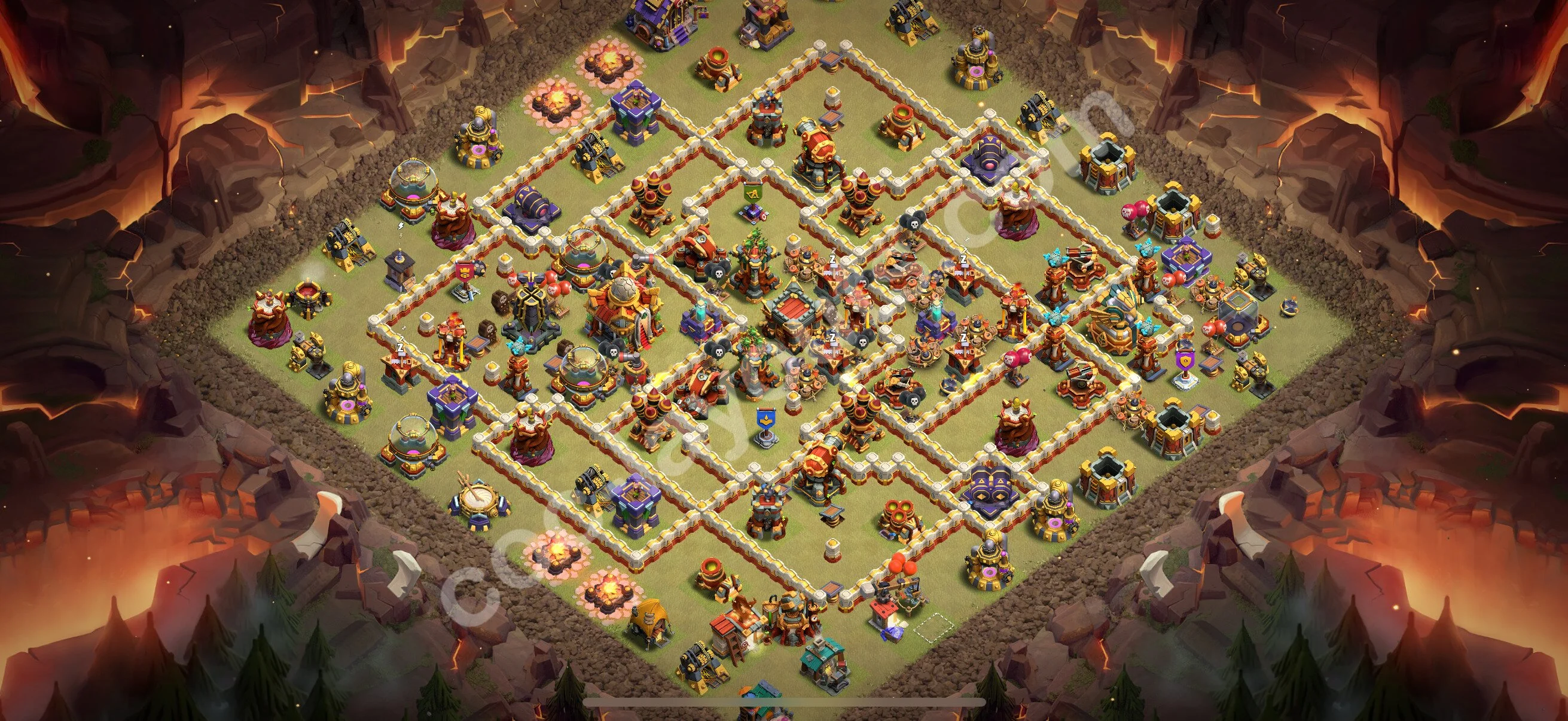 Top War Base TH16 with Link, Anti Air / Electro Dragon - Anti 2 Stars CWL Plan 2026 - Clash of Clans - (#61) — Krieg BH16