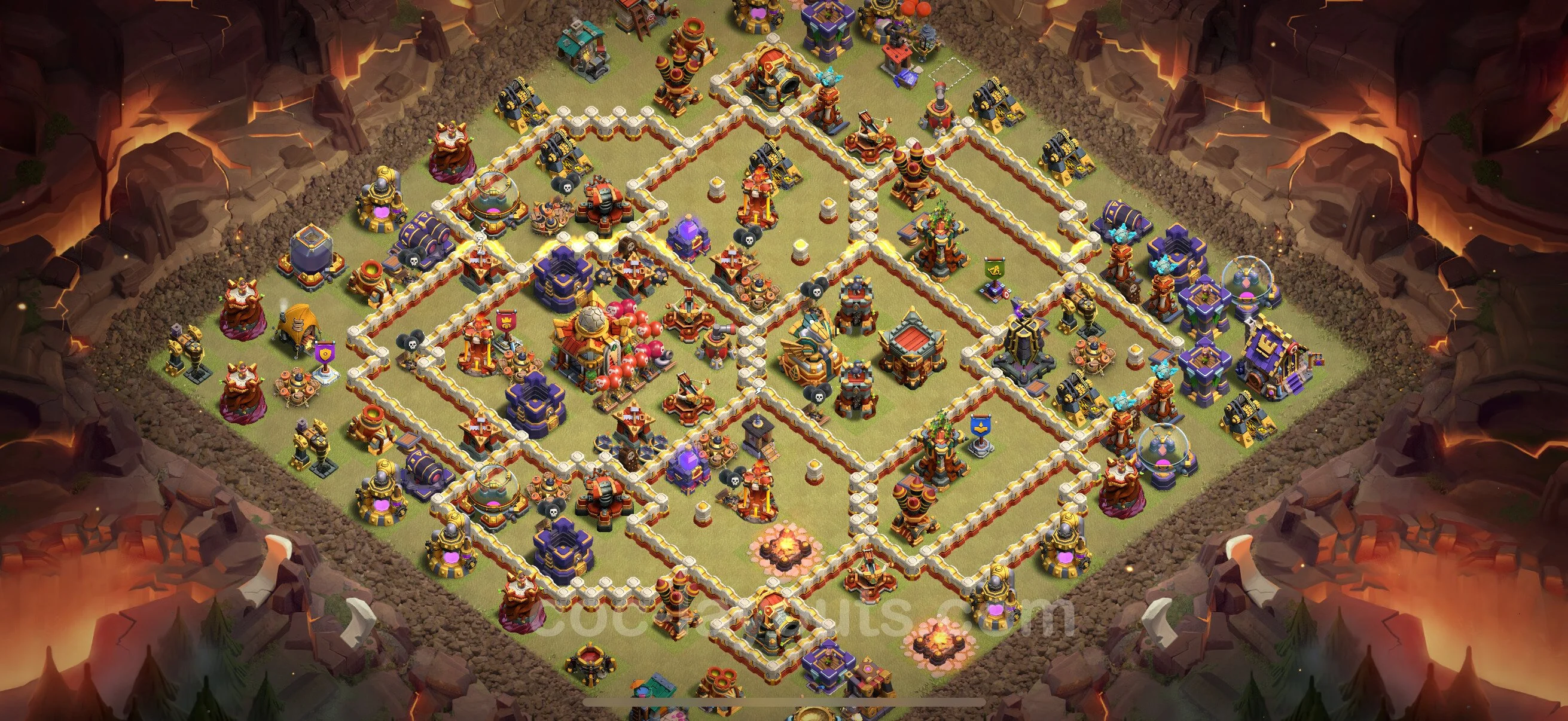 Top War Base TH16 with Link, Anti Everything - CWL Defence Plan - Clash of Clans - (#65) — War BH16