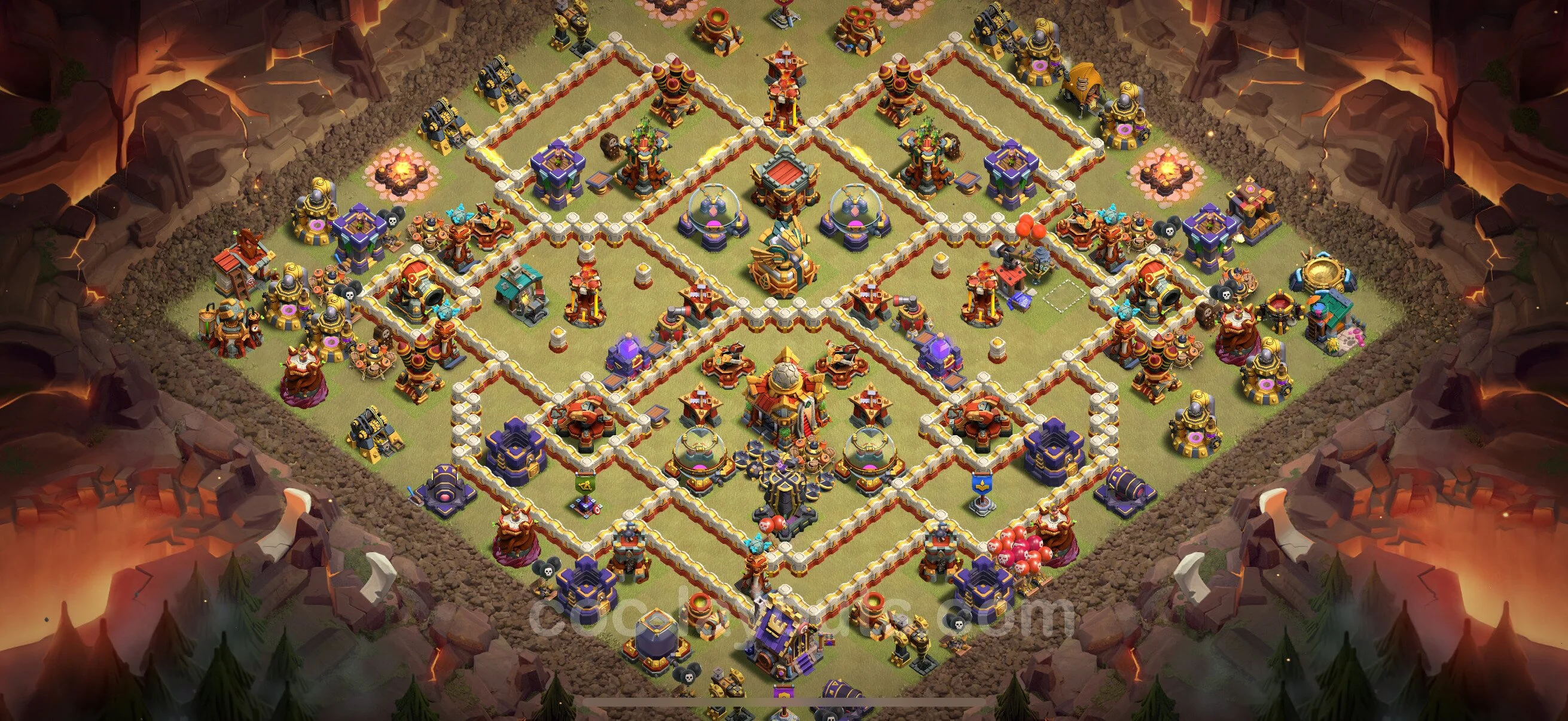 Top War Base TH16 with Link, Anti 2 Stars - CWL Defence Plan - Clash of Clans - (#66) — War BH16