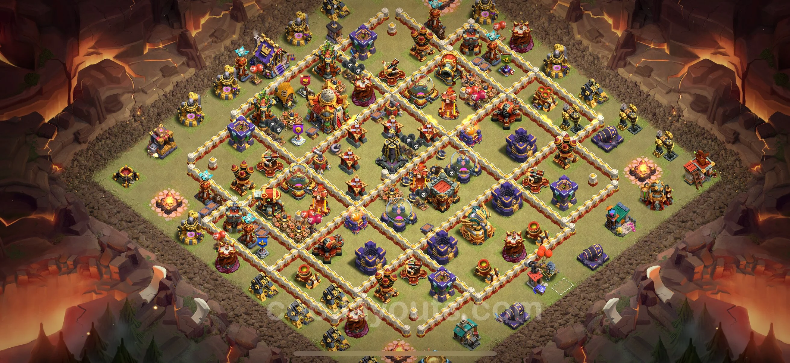 Top War Base TH16 with Link, Anti 3 Stars - CWL Defence Plan - Clash of Clans - (#67) — Krieg BH16