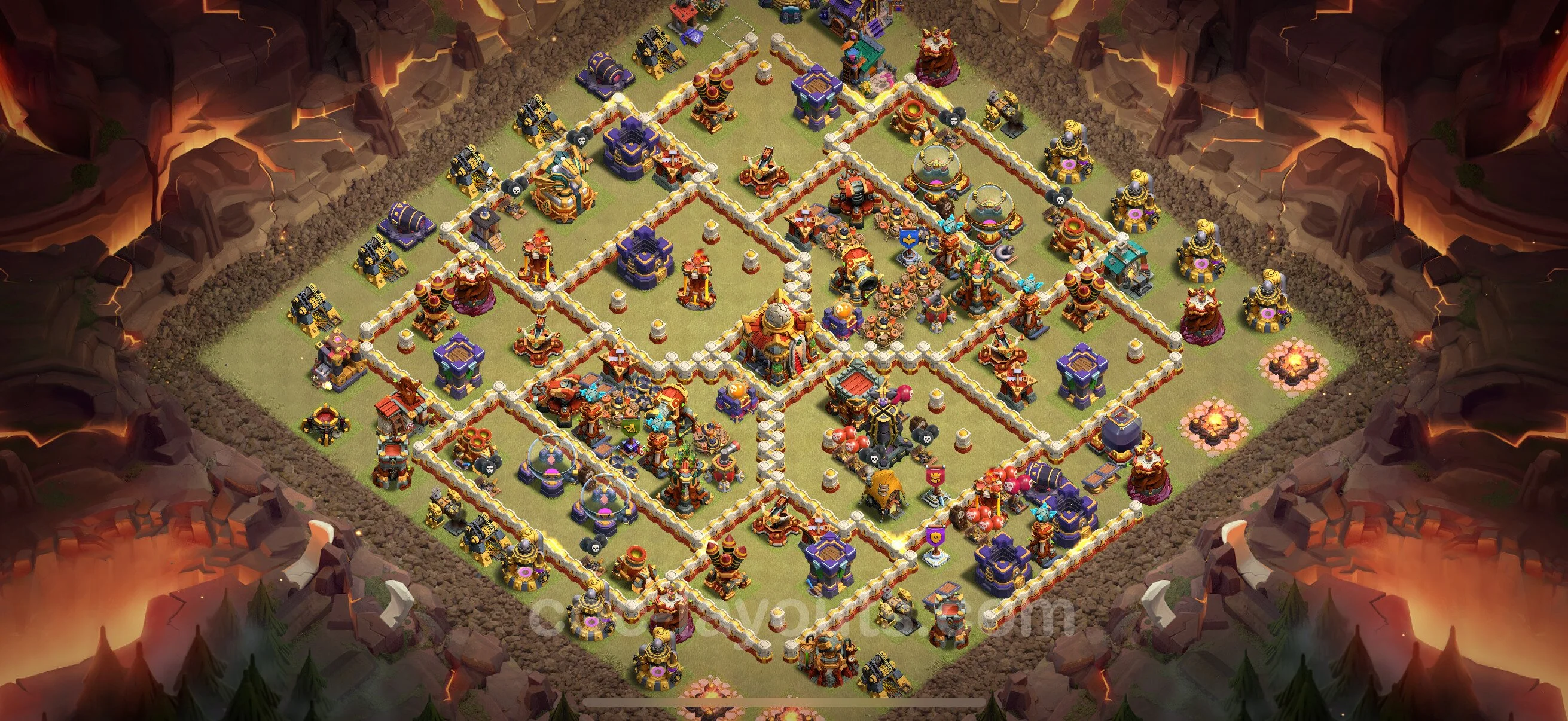Top War Base TH16 with Link - Anti 3 Stars CWL Plan - Clash of Clans - (#69) — Oorlog BH16