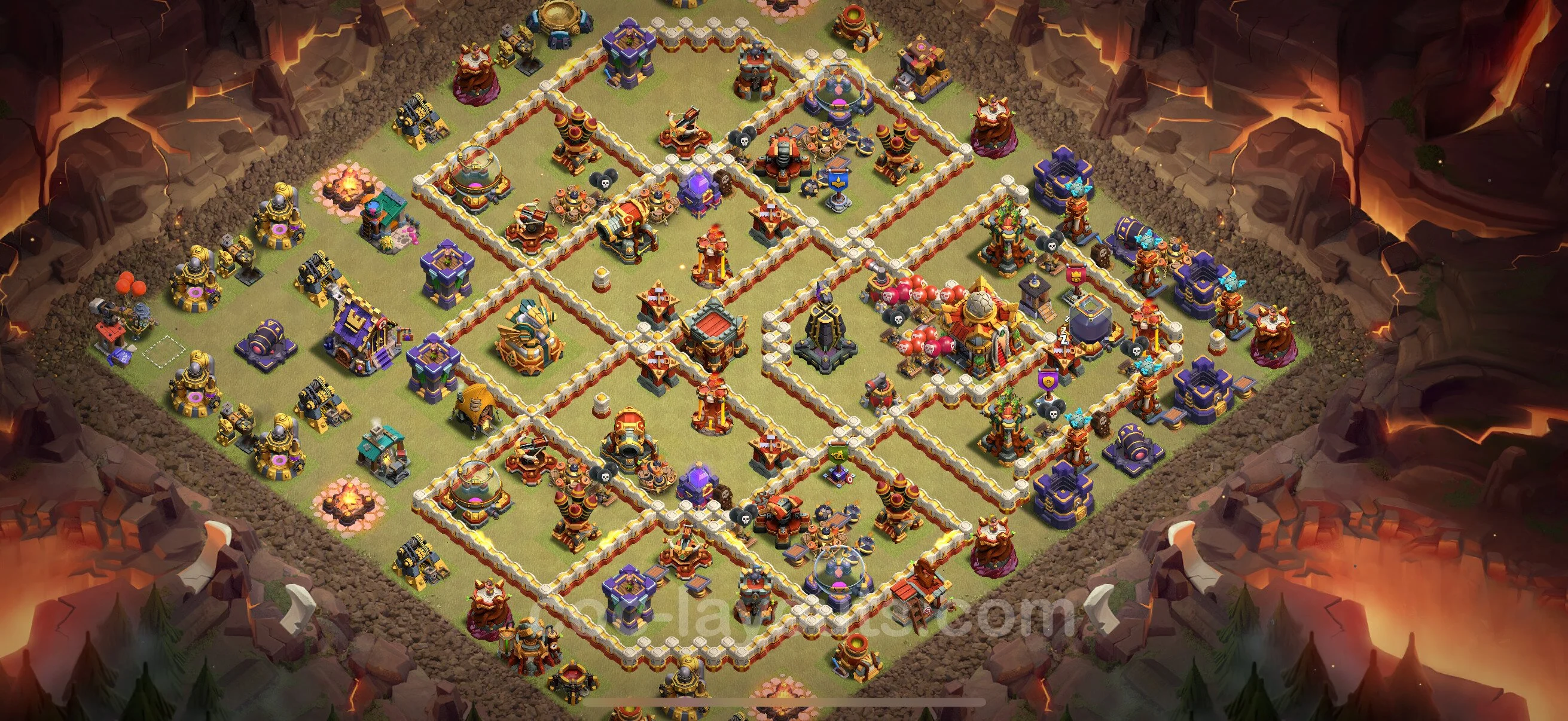 Top War Base TH16 with Link, Anti Everything - CWL Defence Plan - Clash of Clans - (#71) — War BH16