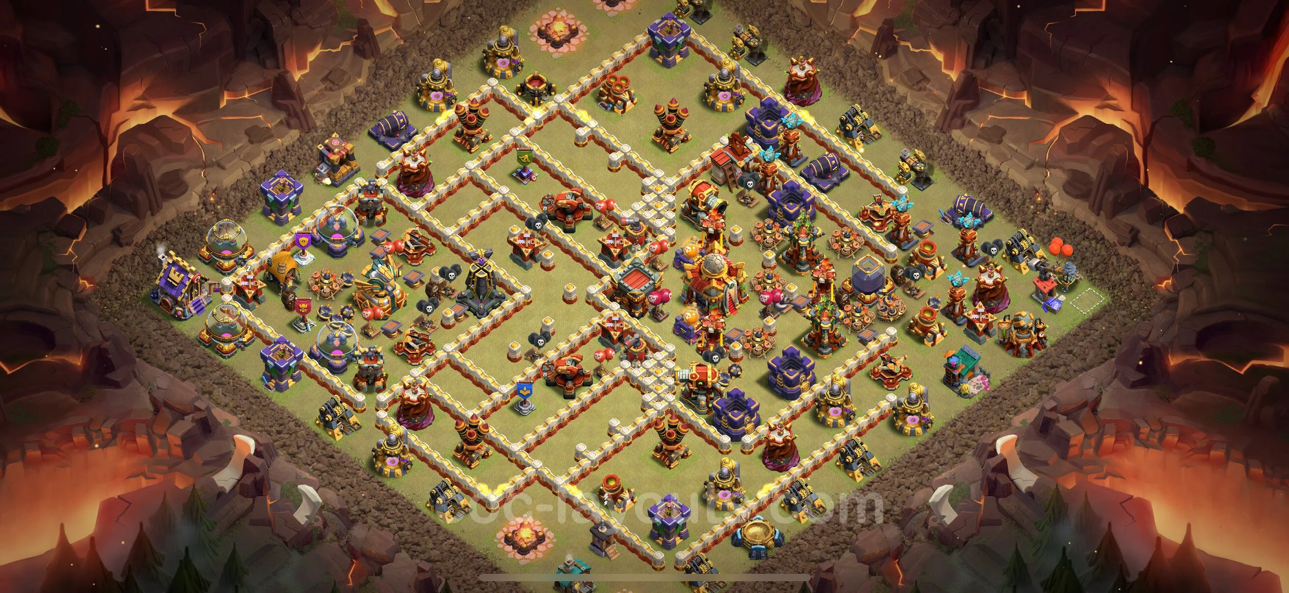 Top War Base TH16 with Link, Anti Everything - CWL Defence Plan - Clash of Clans - (#72) — Guerre BH16