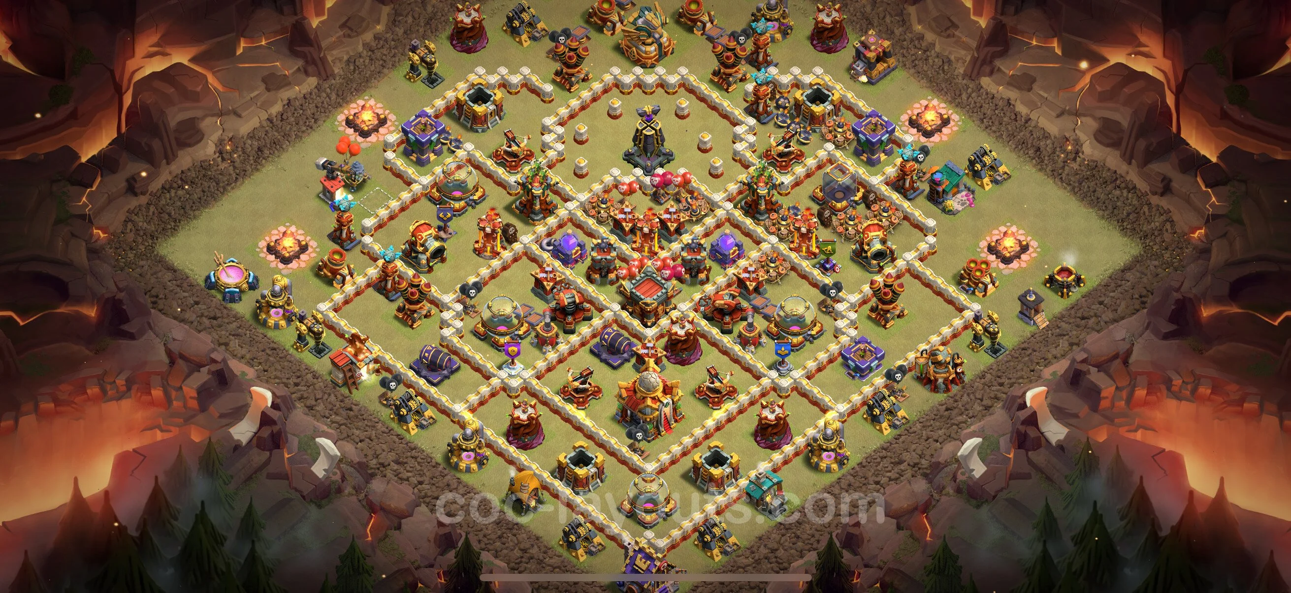 Top War Base TH16 with Link, Anti Air / Electro Dragon - Anti 3 Stars CWL Plan - Clash of Clans - (#75) — Krieg BH16