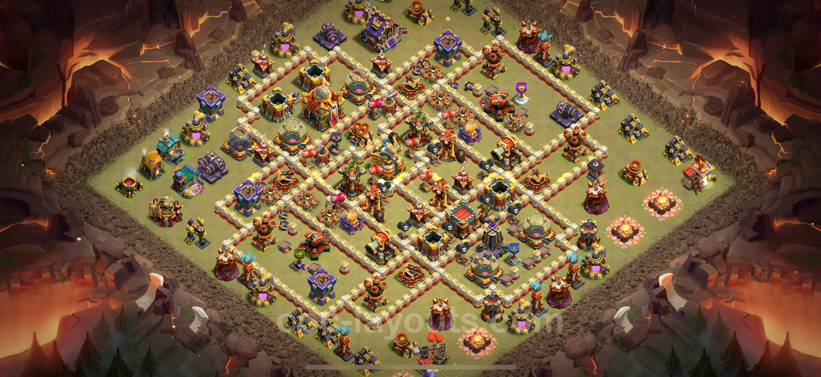 Top War Base TH16 with Link - Anti 3 Stars CWL Plan - Clash of Clans - (#78) — Війна BH16