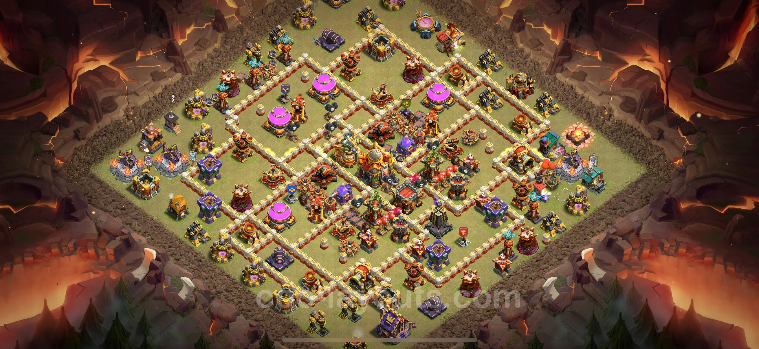 Top War Base TH16 with Link - CWL Defence Plan - Clash of Clans - (#79) — Guerre BH16