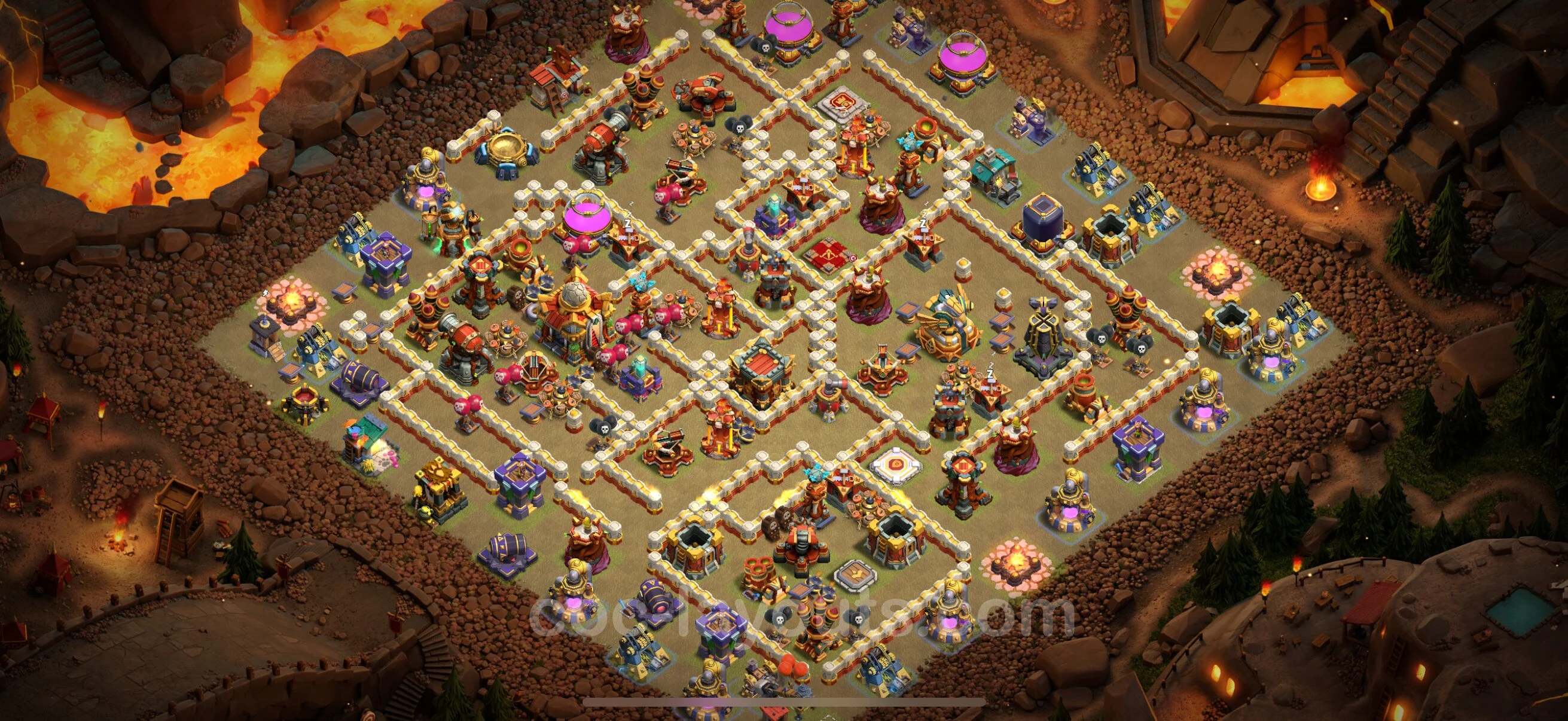 Top War Base TH16 with Link - CWL Defence Plan - Clash of Clans - (#8) — Guerre BH16