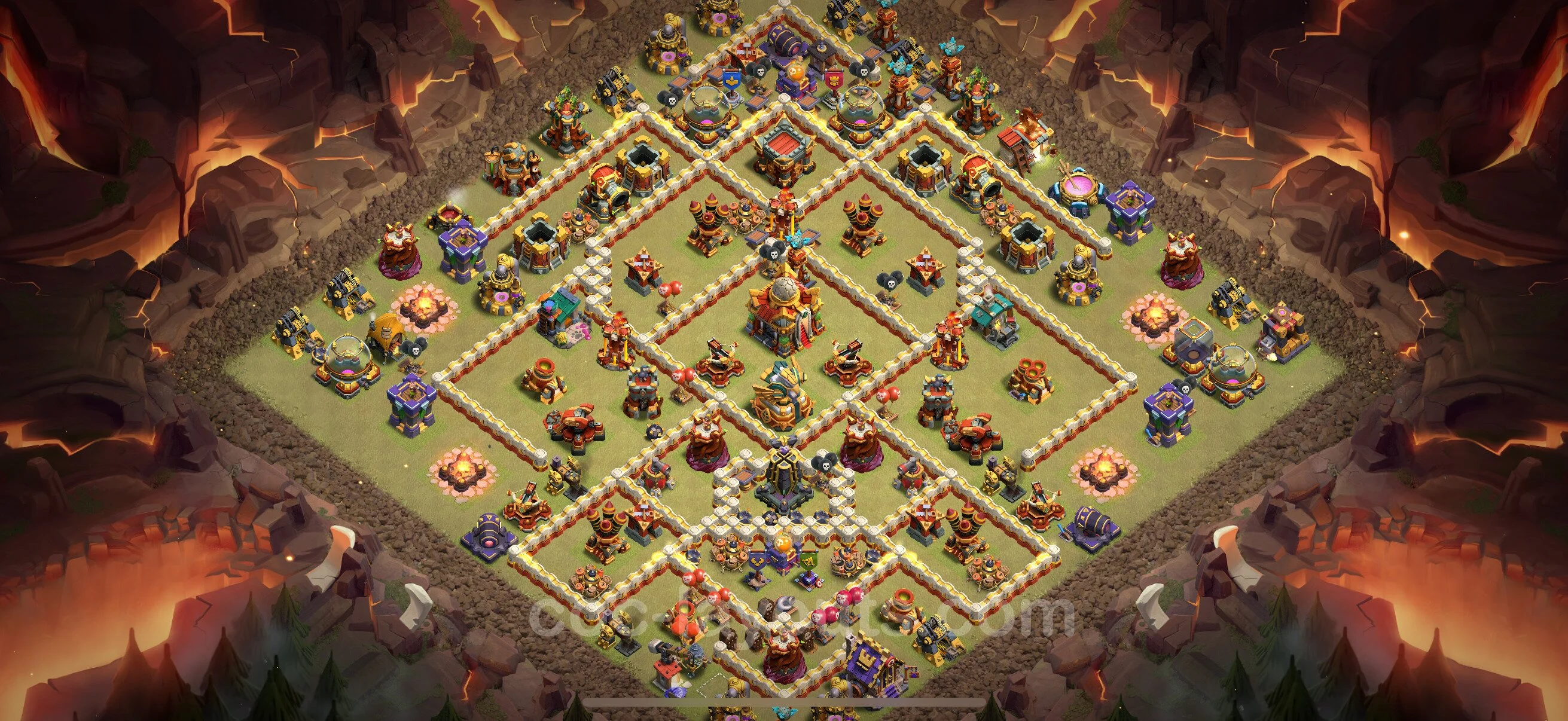 Top War Base TH16 with Link - Anti 3 Stars CWL Plan - Clash of Clans - (#88) — Война BH16
