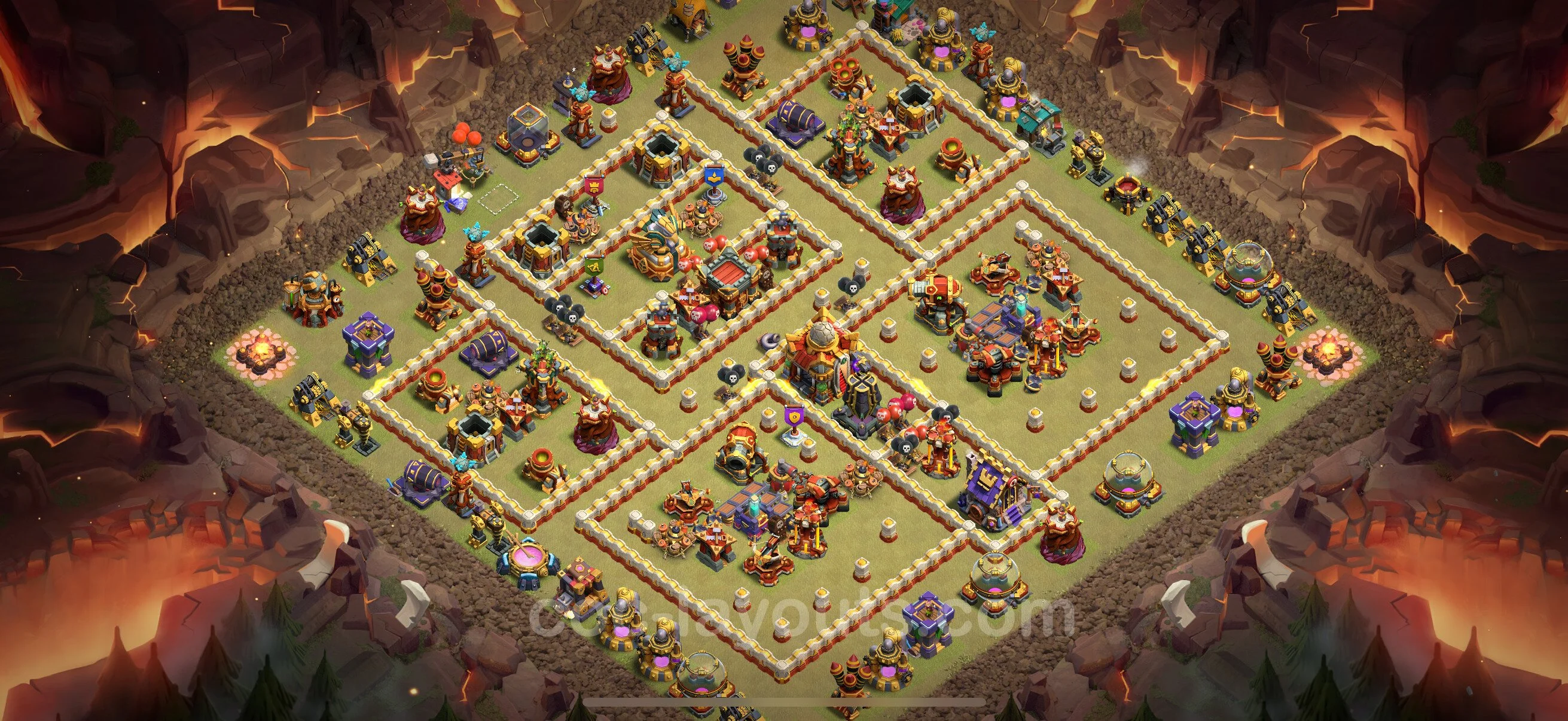 Top War Base TH16 with Link, Anti Everything - CWL Defence Plan - Clash of Clans - (#92) — War BH16