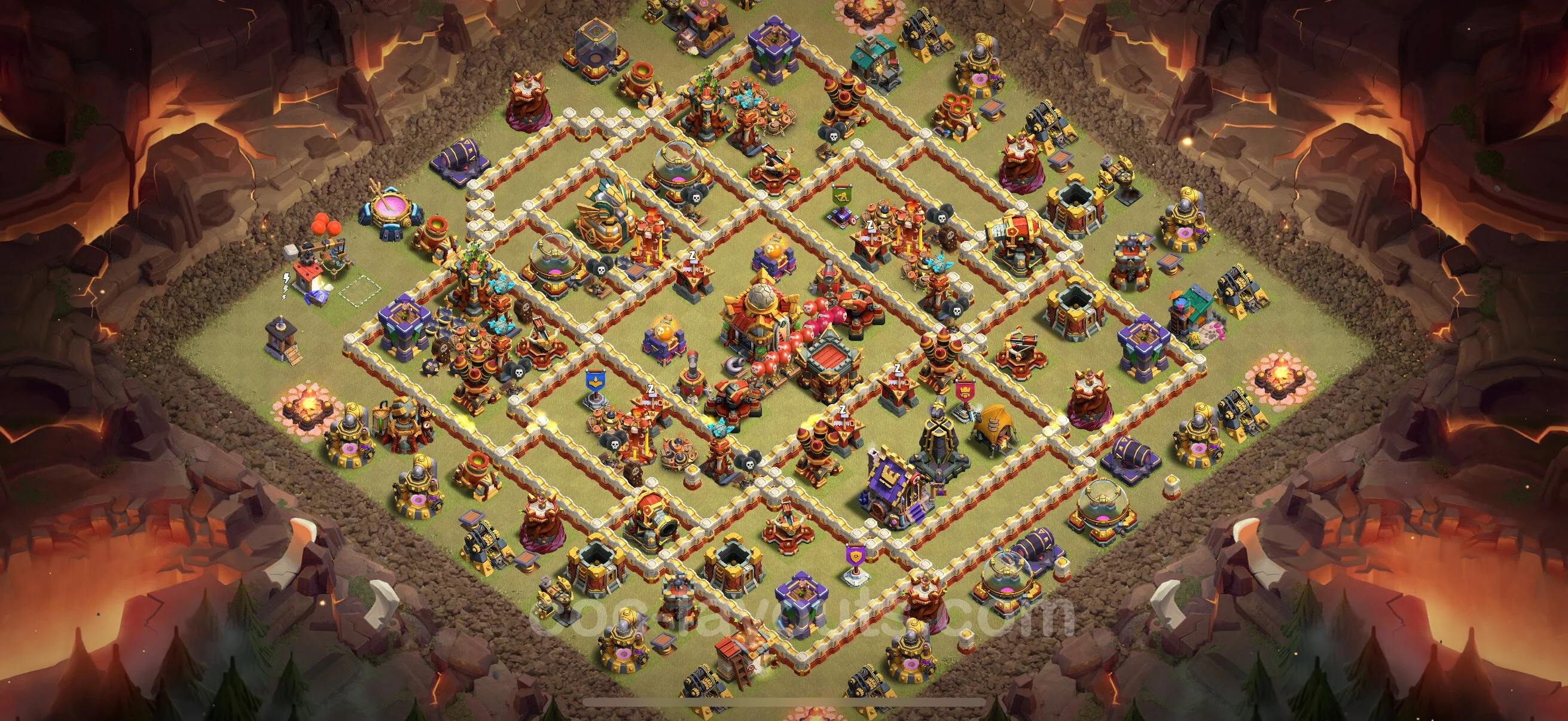 Top War Base TH16 with Link, Anti Everything - Anti 2 Stars CWL Plan - Clash of Clans - (#98) — Oorlog BH16