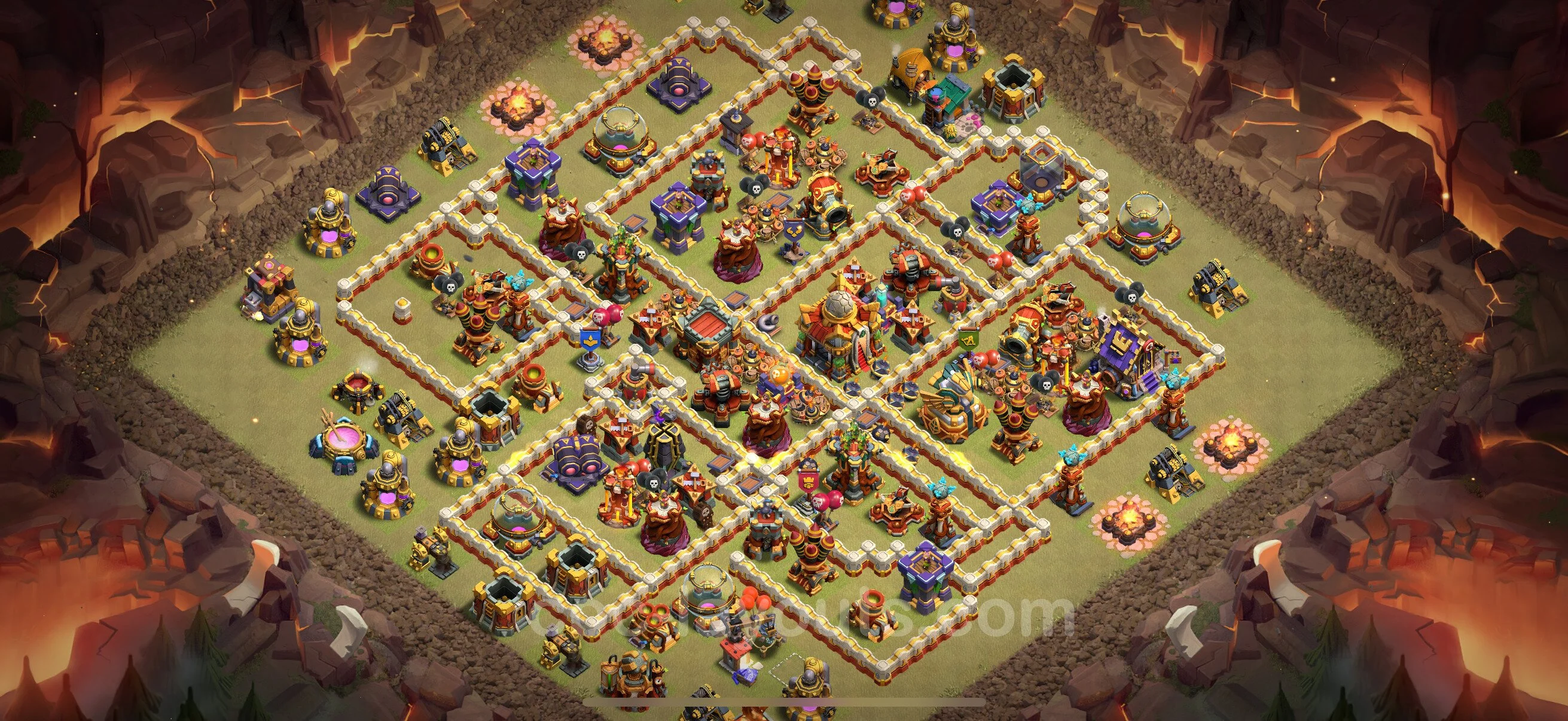 Top War Base TH16 with Link - Anti 2 Stars CWL Plan - Clash of Clans - (#99) — Wojna BH16
