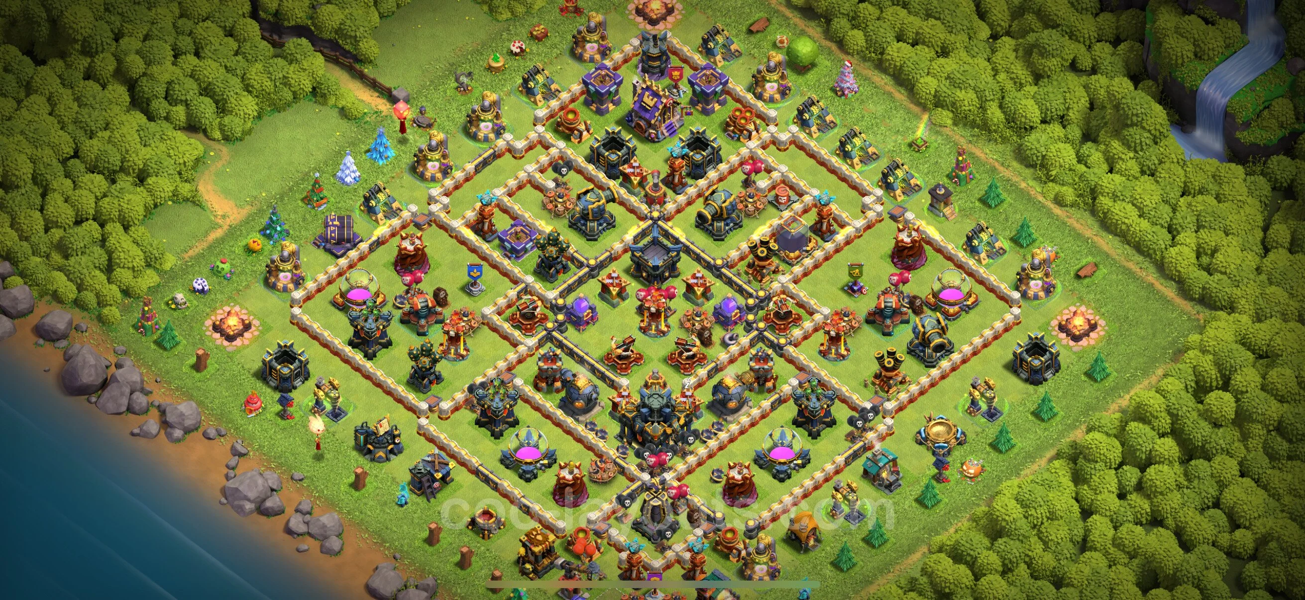 Anti 3 Stars Base TH17 with Link, Anti Everything - best plan / layout / design - Clash of Clans - (#14) — Verteidigung TH17