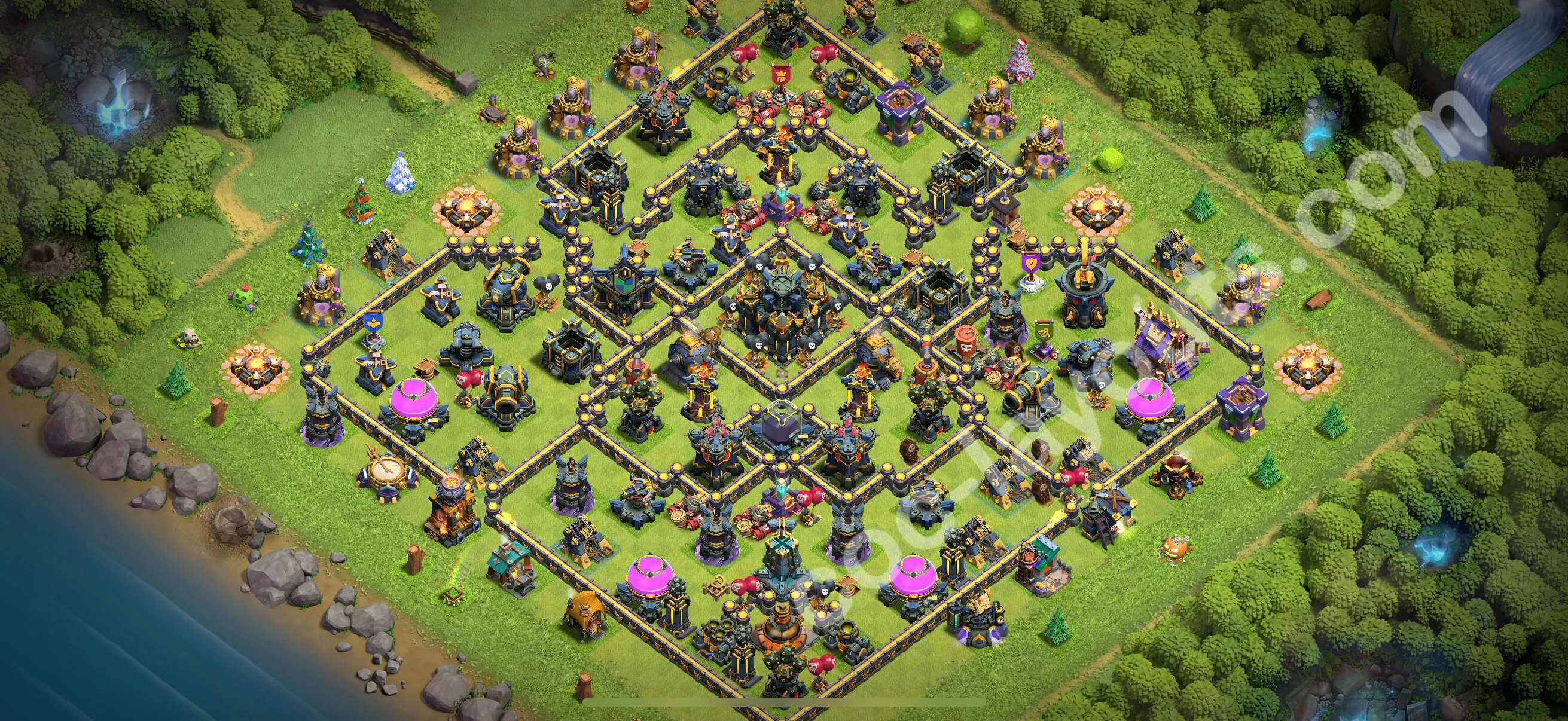 Anti 2 Stars Base TH17 with Link, Legend League - best plan / layout / design - Clash of Clans 2026 - (#17) — Obrona TH17