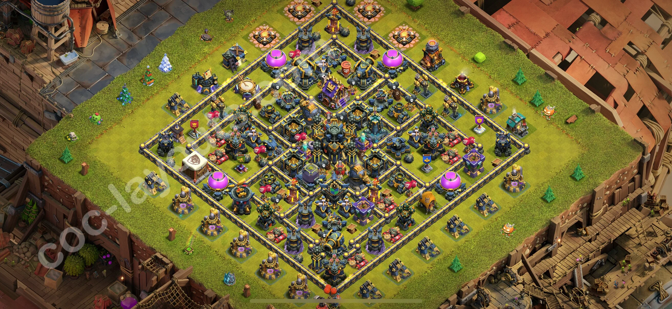 Defense (Trophy) Base TH17 with Link, Hybrid - plan / layout / design - Clash of Clans 2026 - (#2)