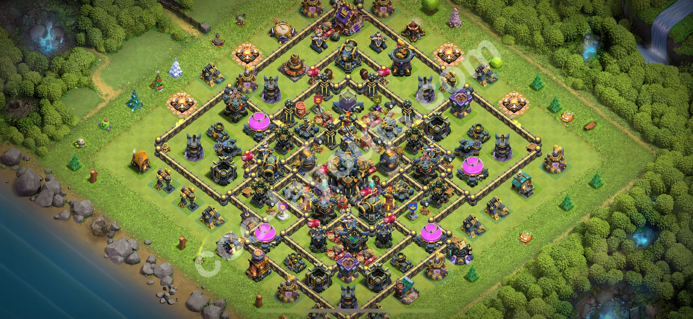 Anti 2 Stars Base TH17 with Link, Legend League - best plan / layout / design - Clash of Clans 2026 - (#3)
