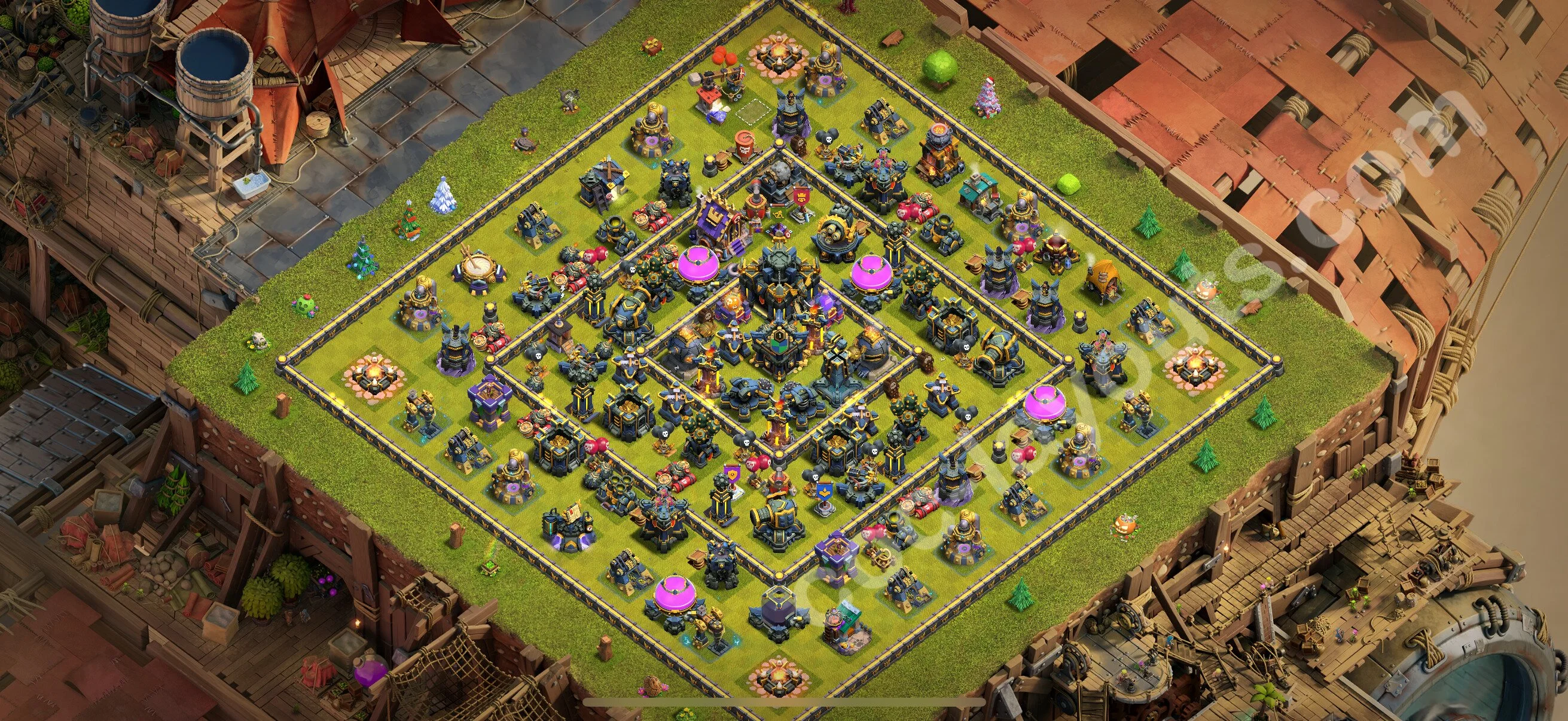 Base TH17 with Link, Hybrid - Anti Dragon Defence Plan / Anti Air - Clash of Clans 2026 - (#33) — Verteidigung TH17
