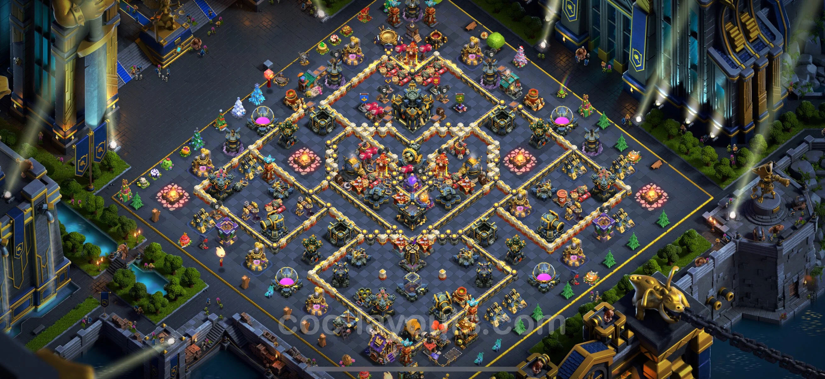 Anti 3 Stars Base TH17 with Link - best plan / layout / design - Clash of Clans - (#34) — Verteidigung TH17