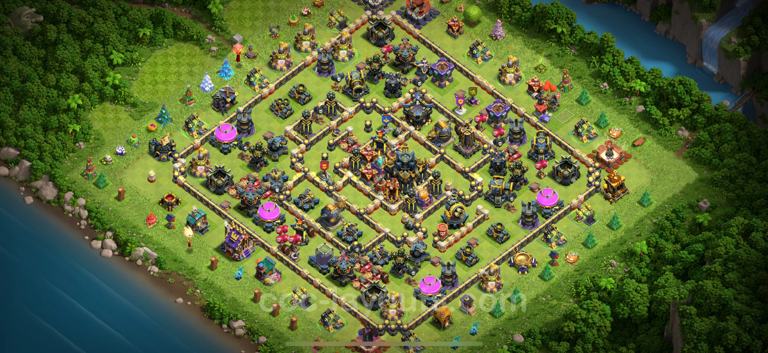 Anti 3 Stars Base TH17 with Link - best plan / layout / design - Clash of Clans - (#39) — Verdediging TH17