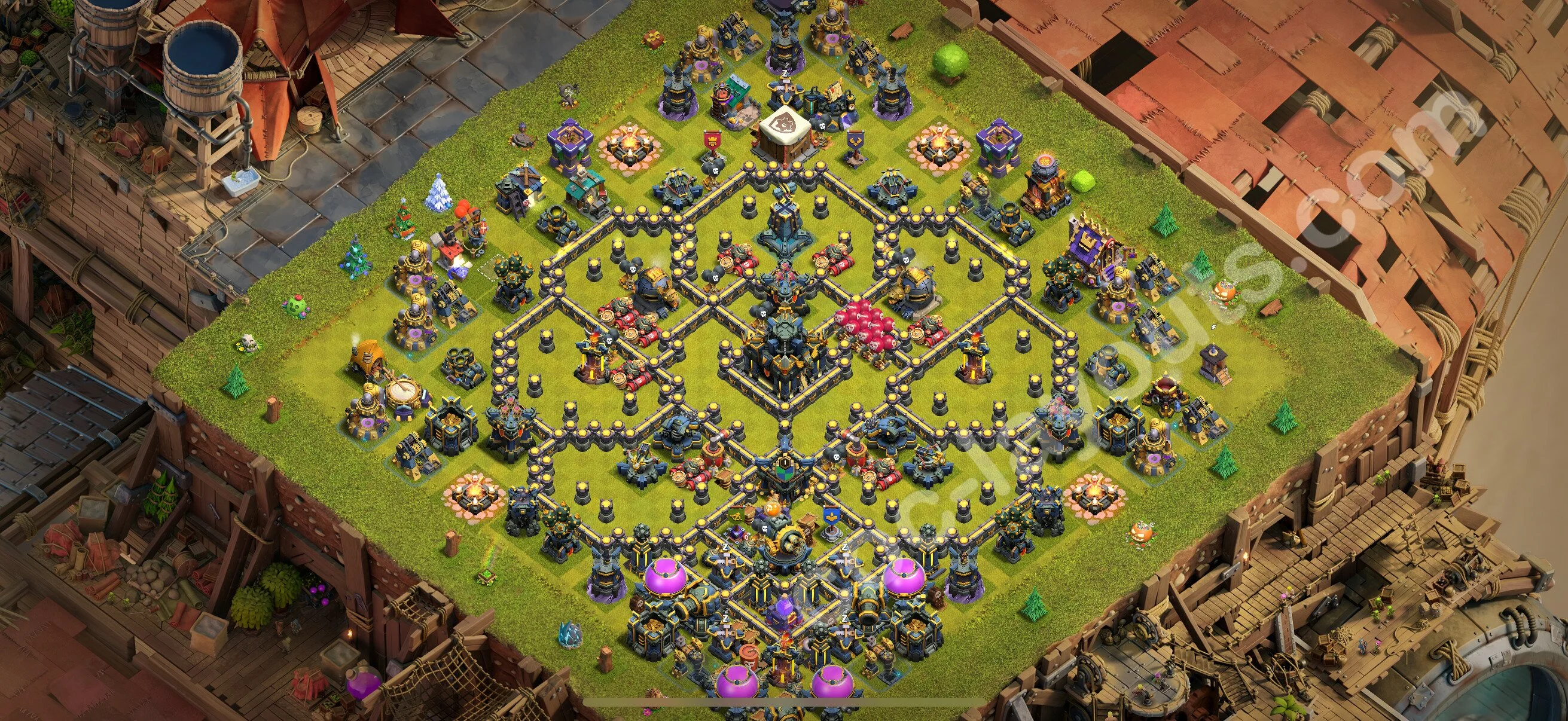 Defense (Trophy) Base TH17 with Link - plan / layout / design - Clash of Clans 2026 - (#47) — Verteidigung TH17