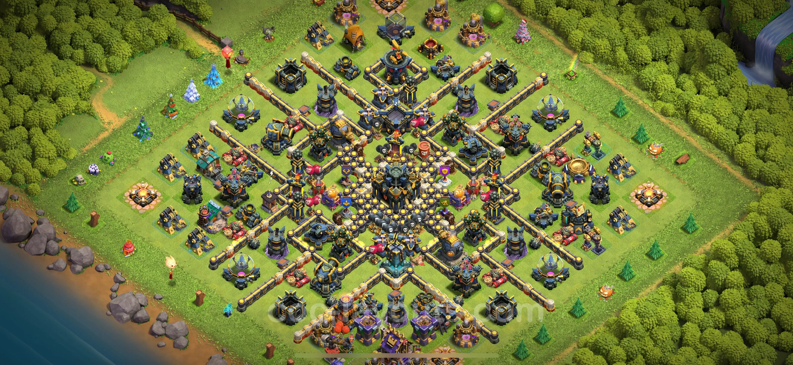 Defense (Trophy) Base TH17 with Link - plan / layout / design - Clash of Clans - (#48) — Défense TH17