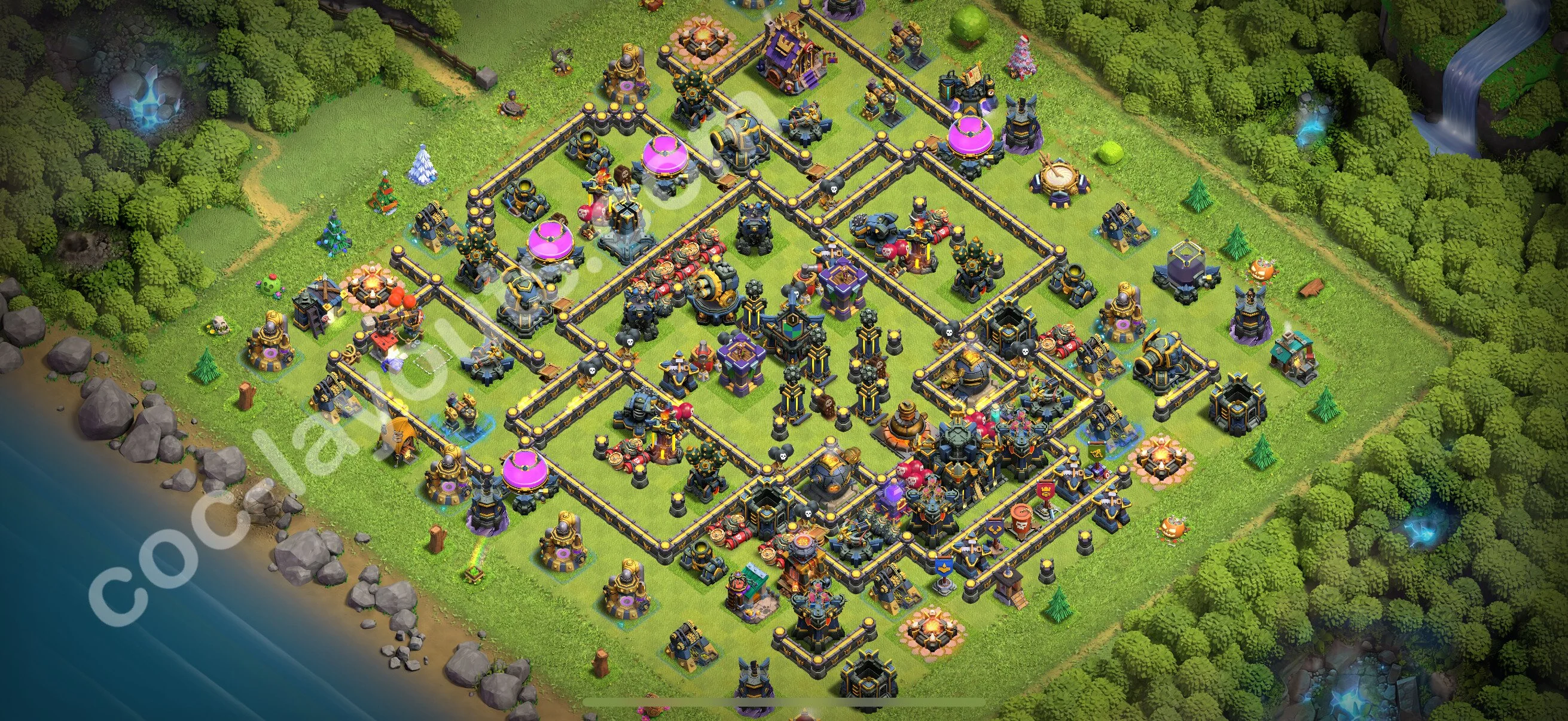 Defense (Trophy) Base TH17 with Link, Legend League - plan / layout / design - Clash of Clans 2026 - (#50) — Defense TH17