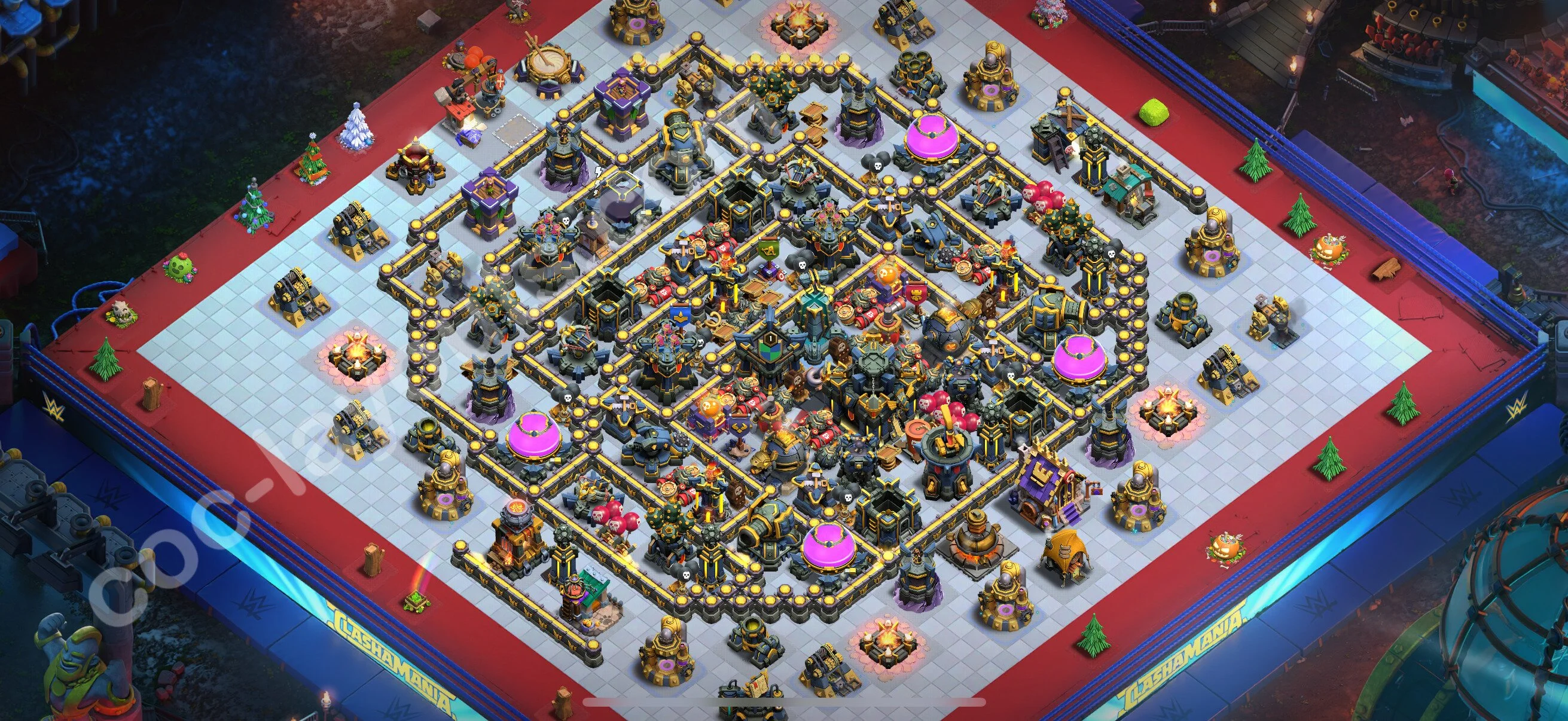 Anti 3 Stars Base TH17 with Link, Hybrid - best plan / layout / design - Clash of Clans 2026 - (#52) — Verdediging TH17