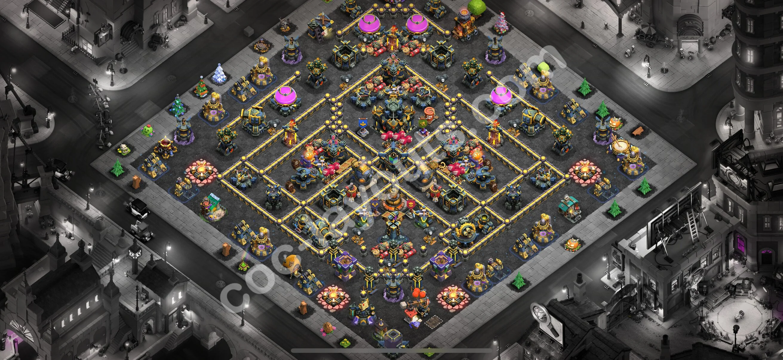 Defense (Trophy) Base TH17 with Link - plan / layout / design - Clash of Clans 2026 - (#57) — Verdediging TH17