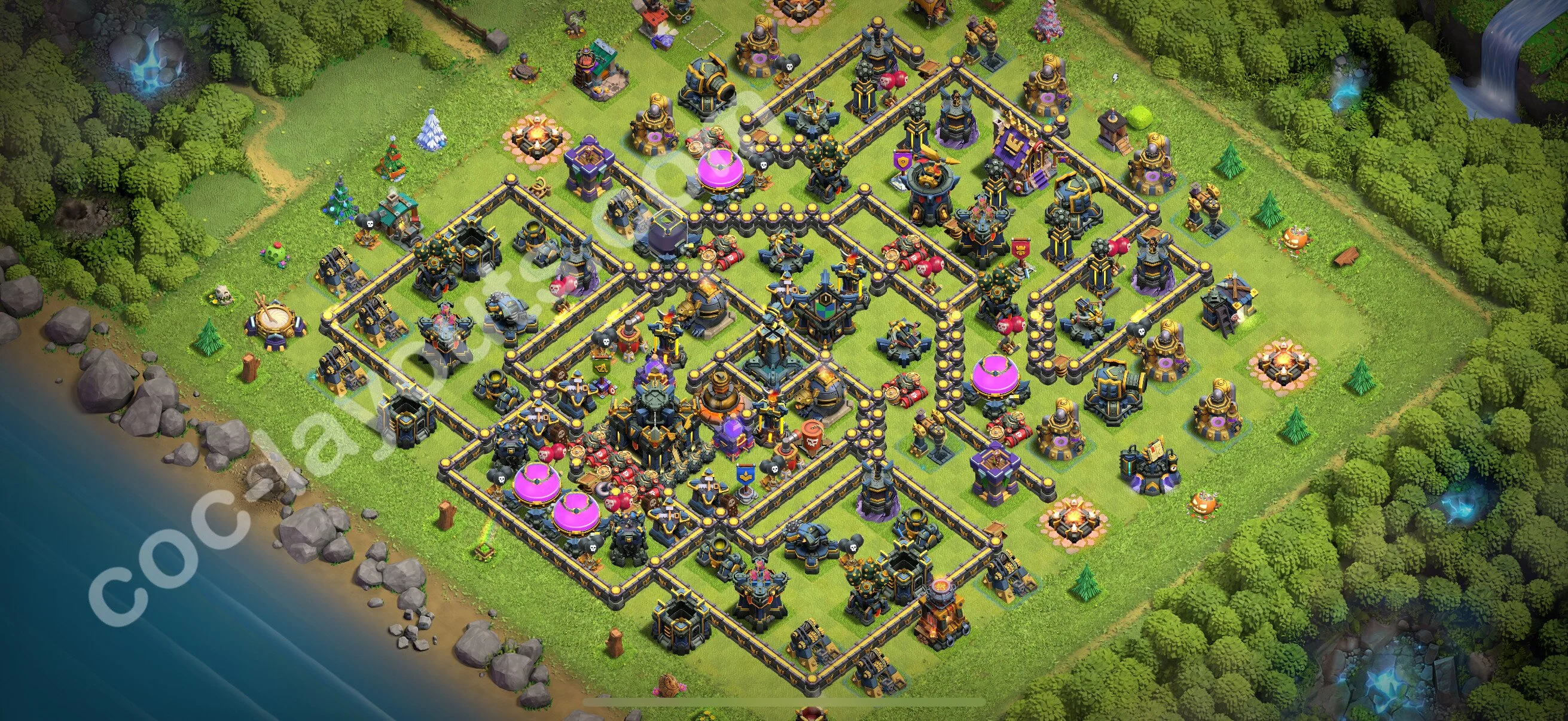 Defense (Trophy) Base TH17 with Link, Legend League - plan / layout / design - Clash of Clans 2026 - (#6)