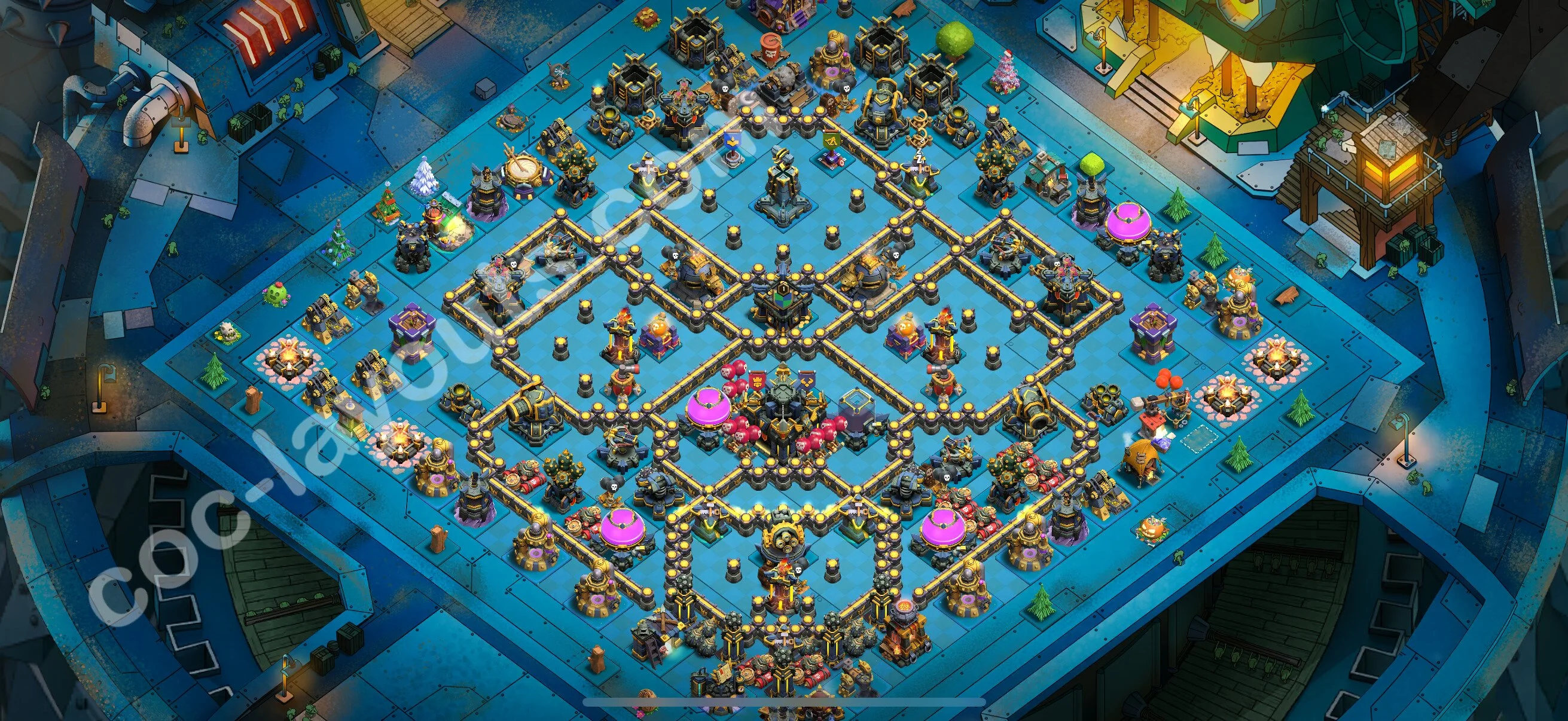 Defense (Trophy) Base TH17 with Link - plan / layout / design - Clash of Clans 2026 - (#64) — Защита TH17