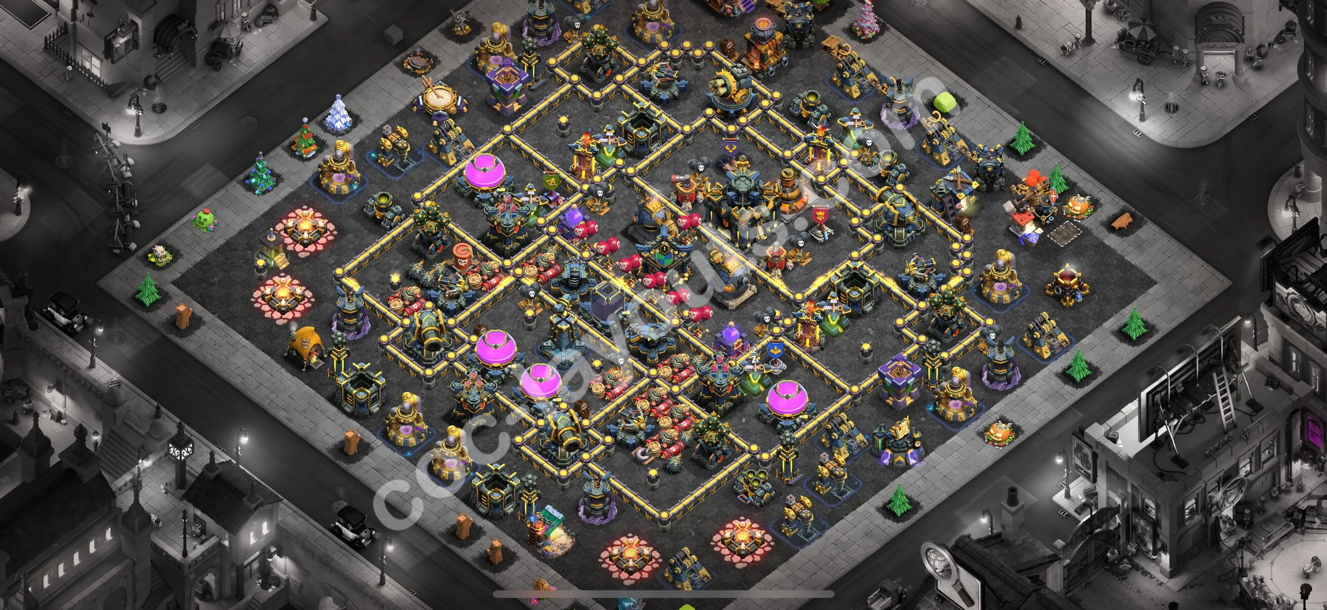 Anti 3 Stars Base TH17 with Link - best plan / layout / design - Clash of Clans 2026 - (#65) — Obrona TH17