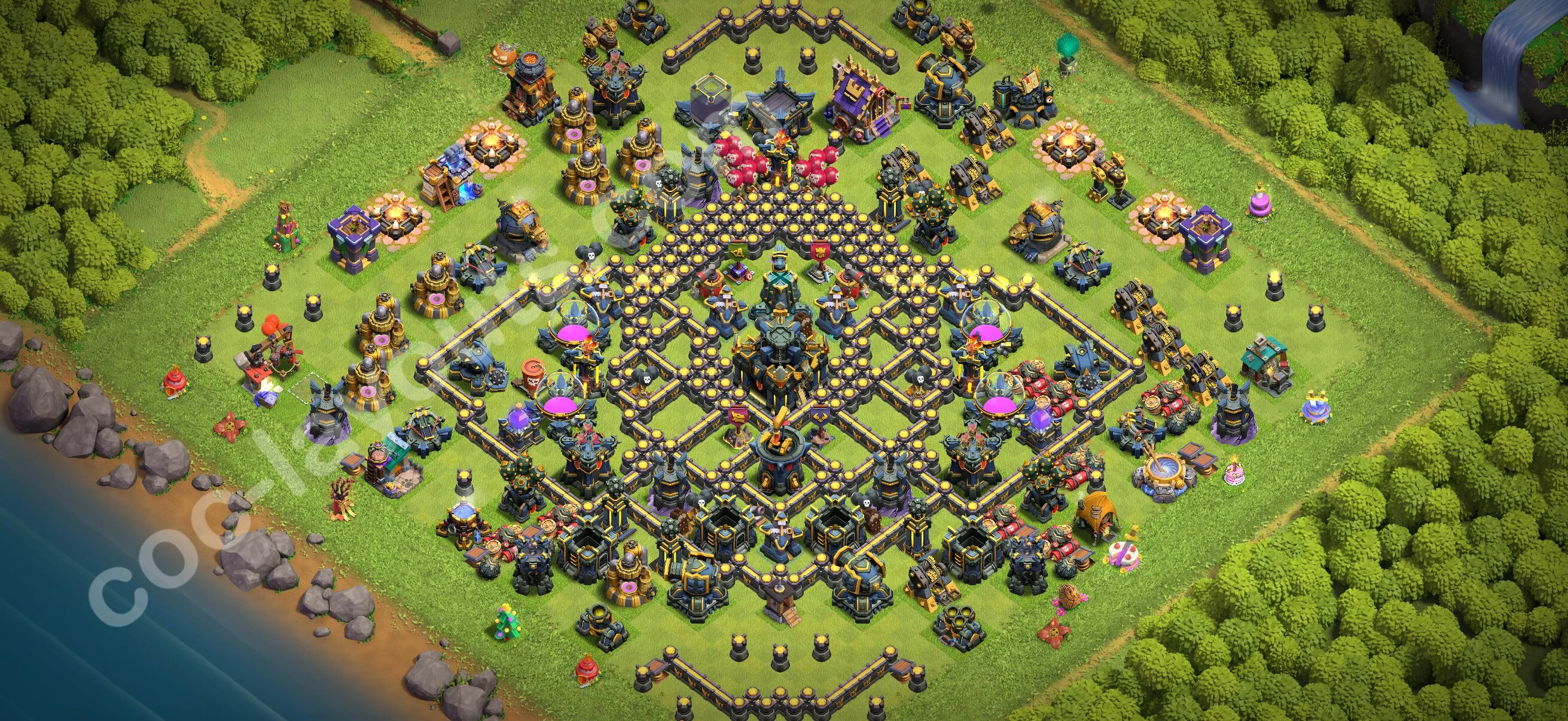 Defense (Trophy) Base TH17 with Link, Legend League - plan / layout / design - Clash of Clans 2026 - (#78) — Défense TH17