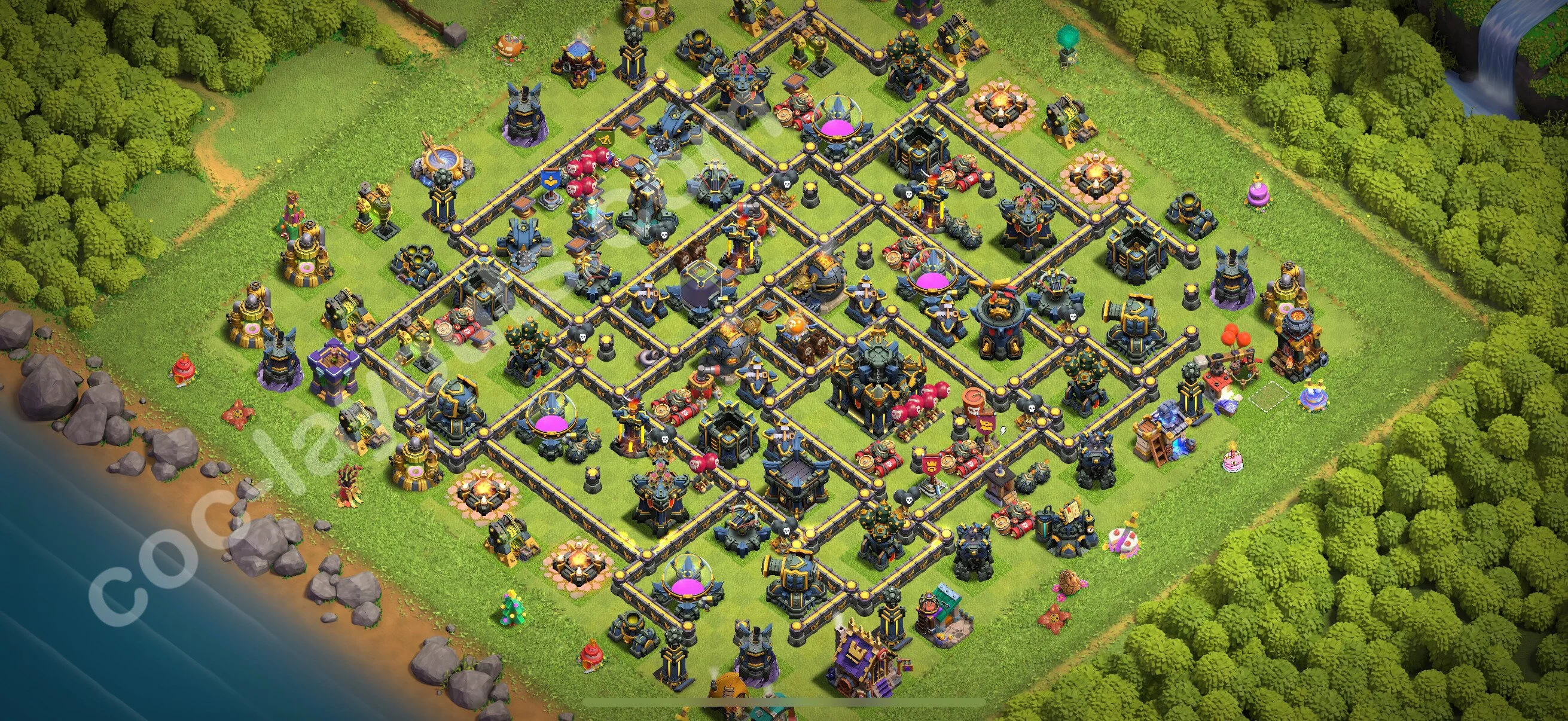 Anti 3 Stars Base TH17 with Link - best plan / layout / design - Clash of Clans 2026 - (#80) — Défense TH17