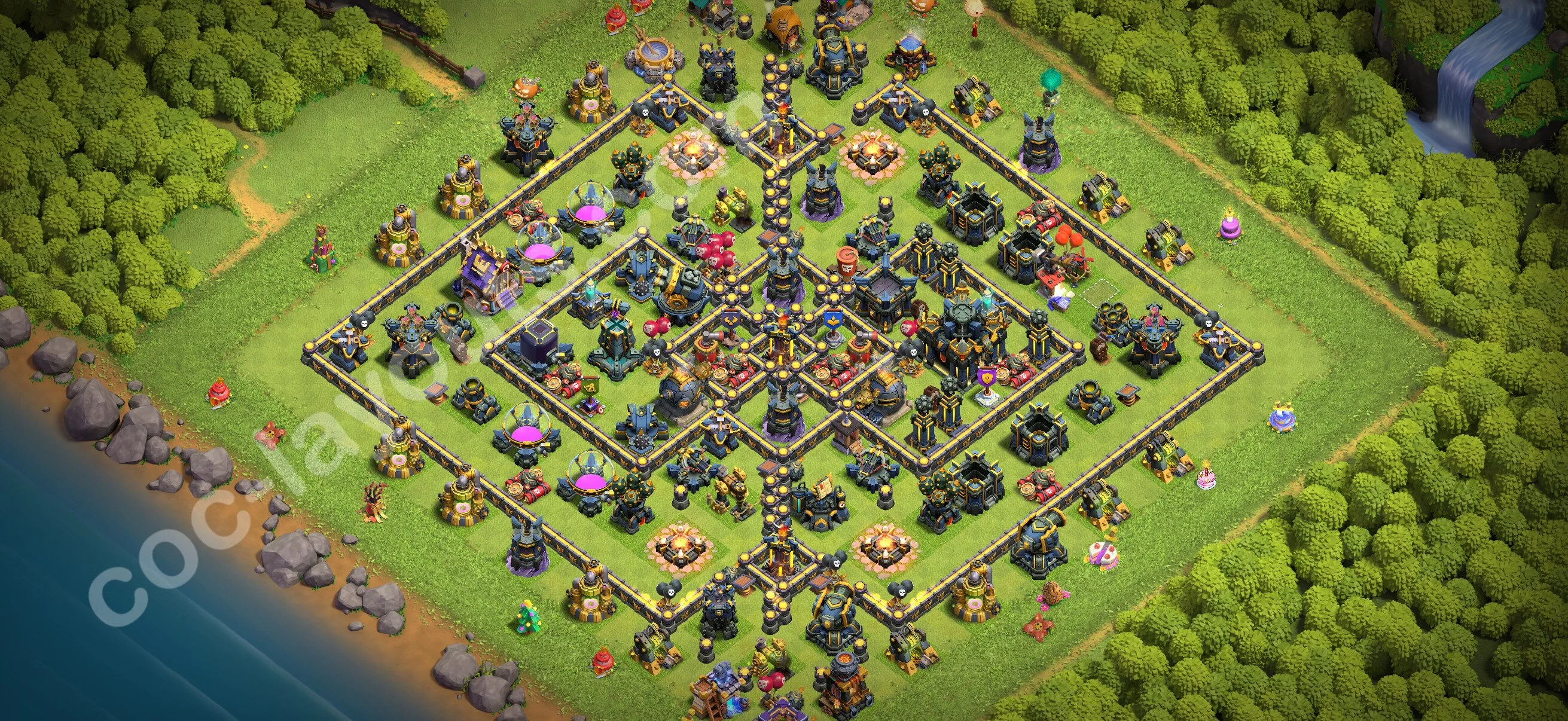 Top Base TH17 with Link - Anti Everything Defence Plan - Clash of Clans 2026 - (#82) — Défense TH17