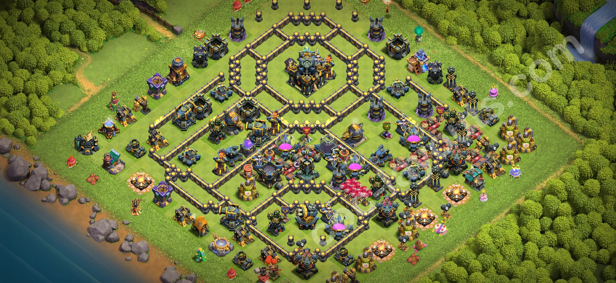 Top Base TH17 with Link - Anti Everything Defence Plan - Clash of Clans 2026 - (#83) — Defense TH17