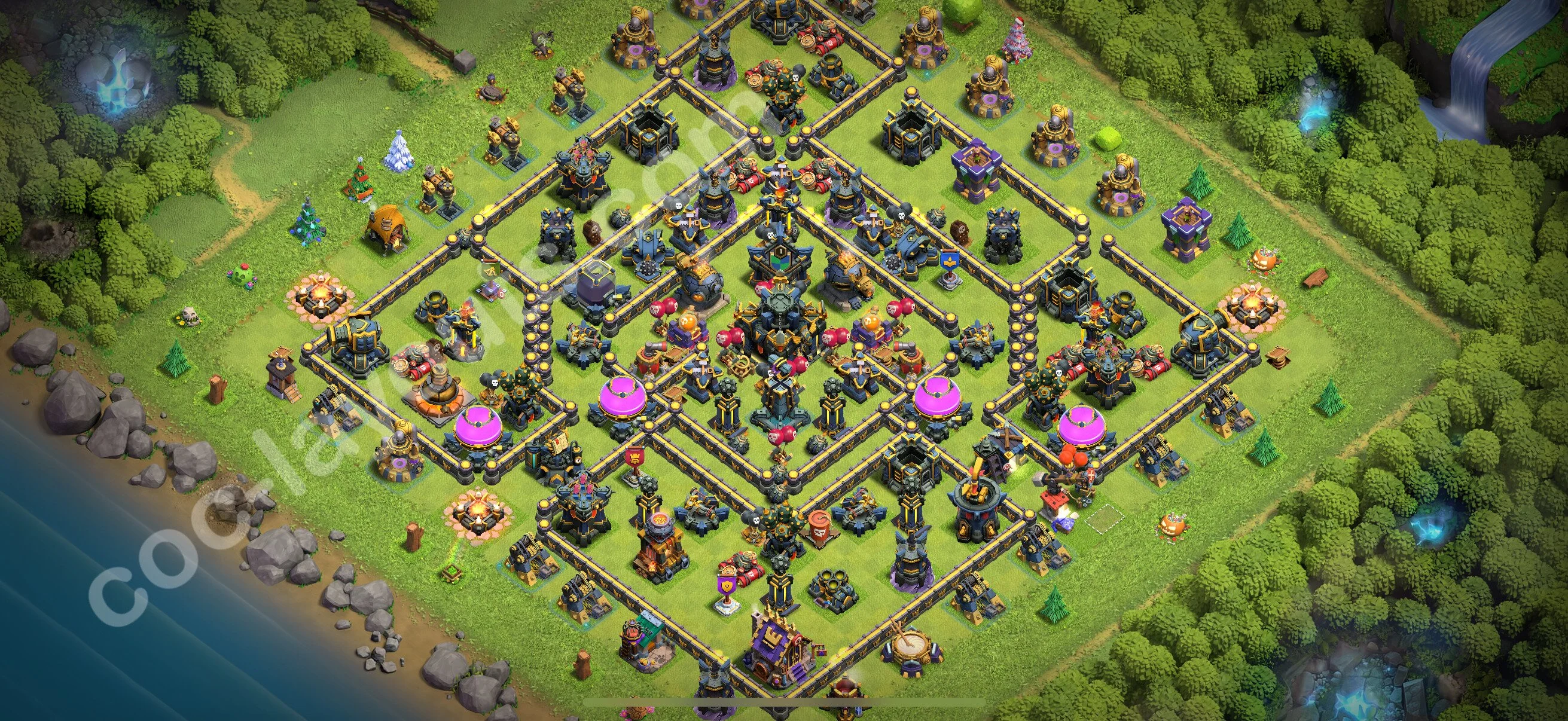 Farming Base TH17 with Link, Anti Everything - plan / layout / design - Clash of Clans 2026 - (#1)
