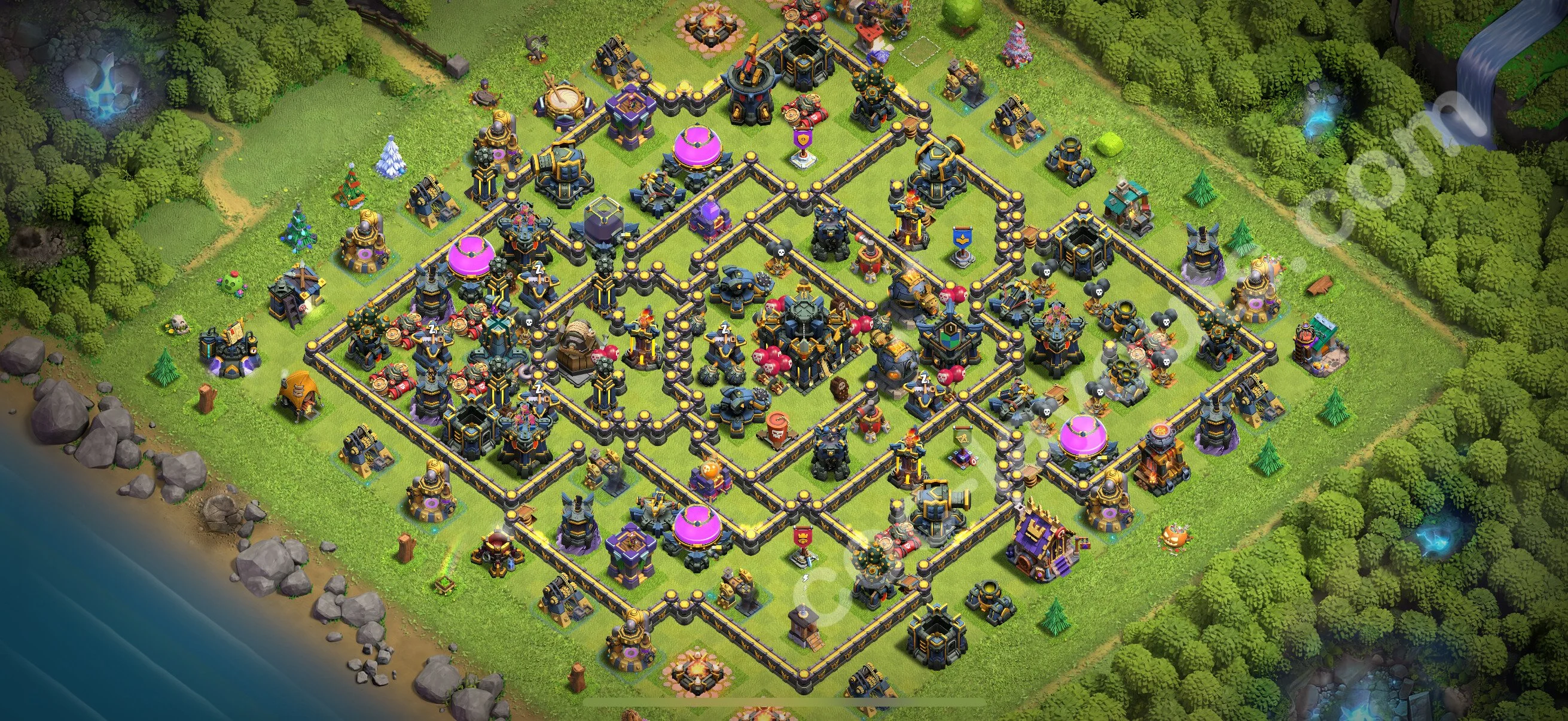 Farming Base TH17 with Link, Anti 3 Stars, Hybrid - plan / layout / design - Clash of Clans 2026 - (#12) — Farm TH17