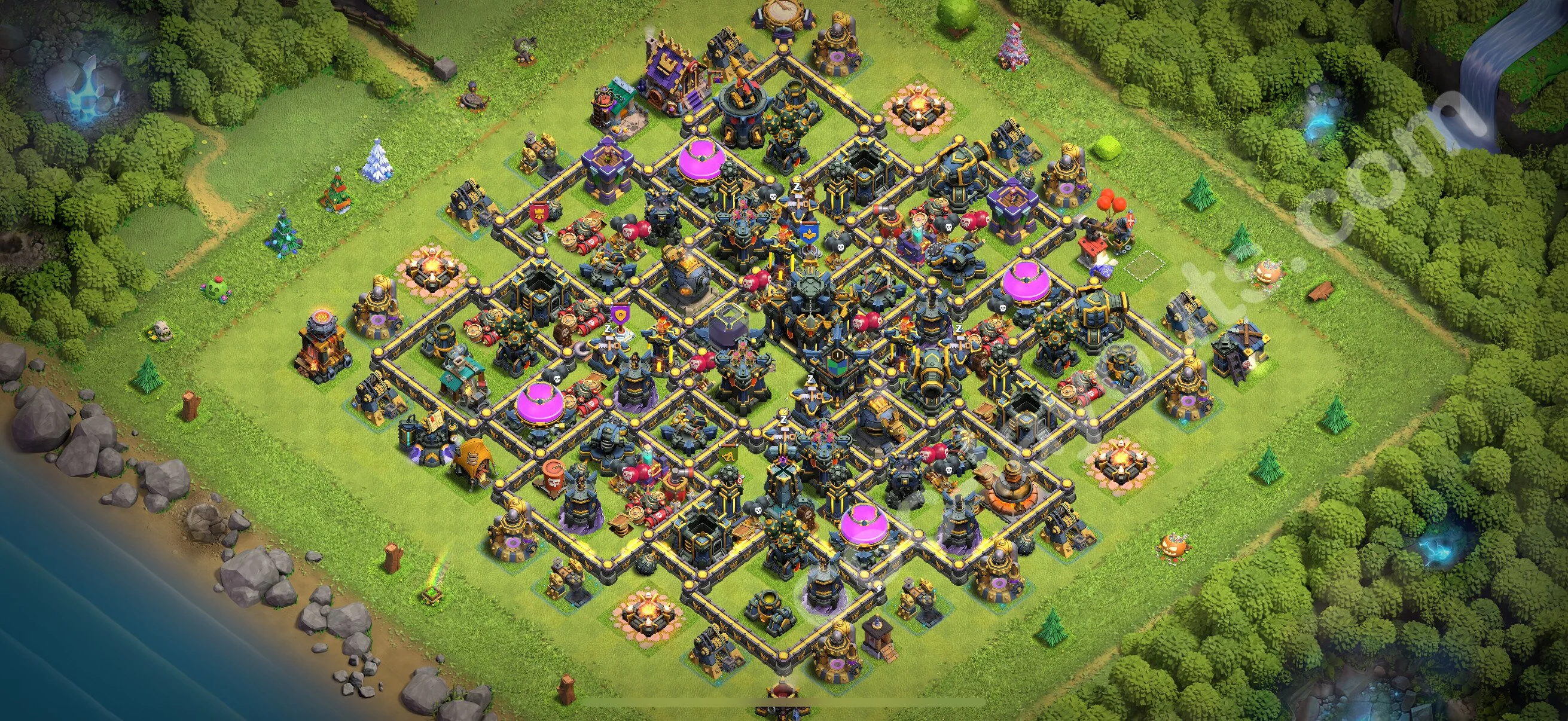 Farming Base TH17 with Link, Hybrid - plan / layout / design - Clash of Clans 2026 - (#14) — Фарм TH17