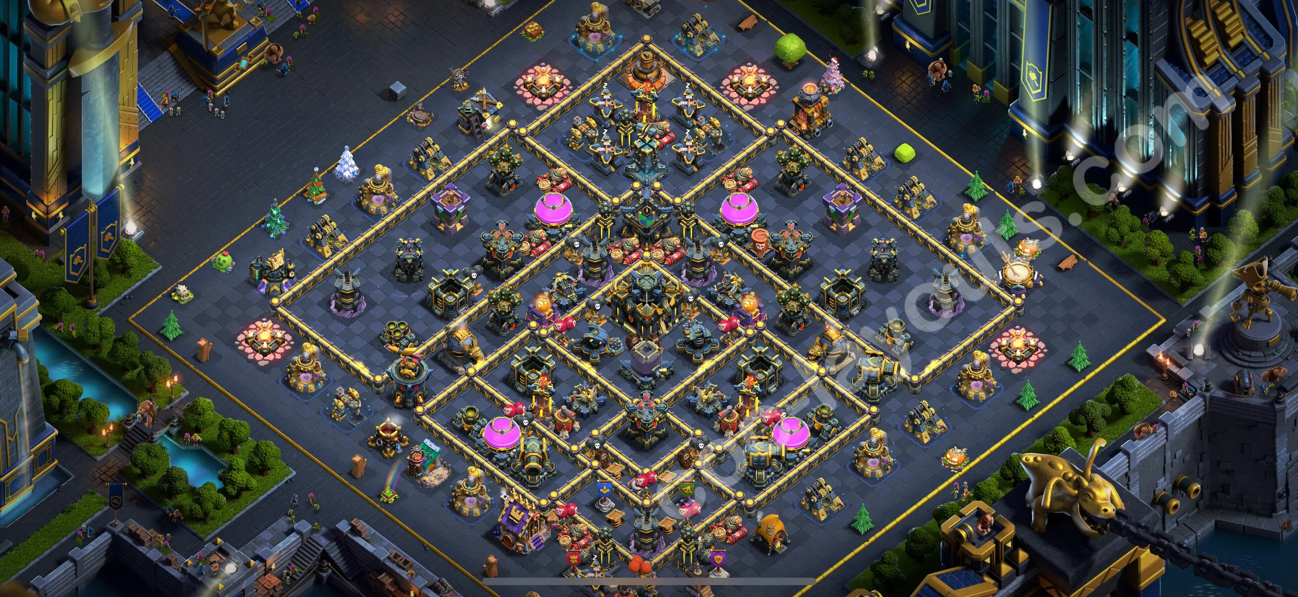 Farming Base TH17 with Link, Anti 3 Stars - plan / layout / design - Clash of Clans 2026 - (#16) — Farming TH17