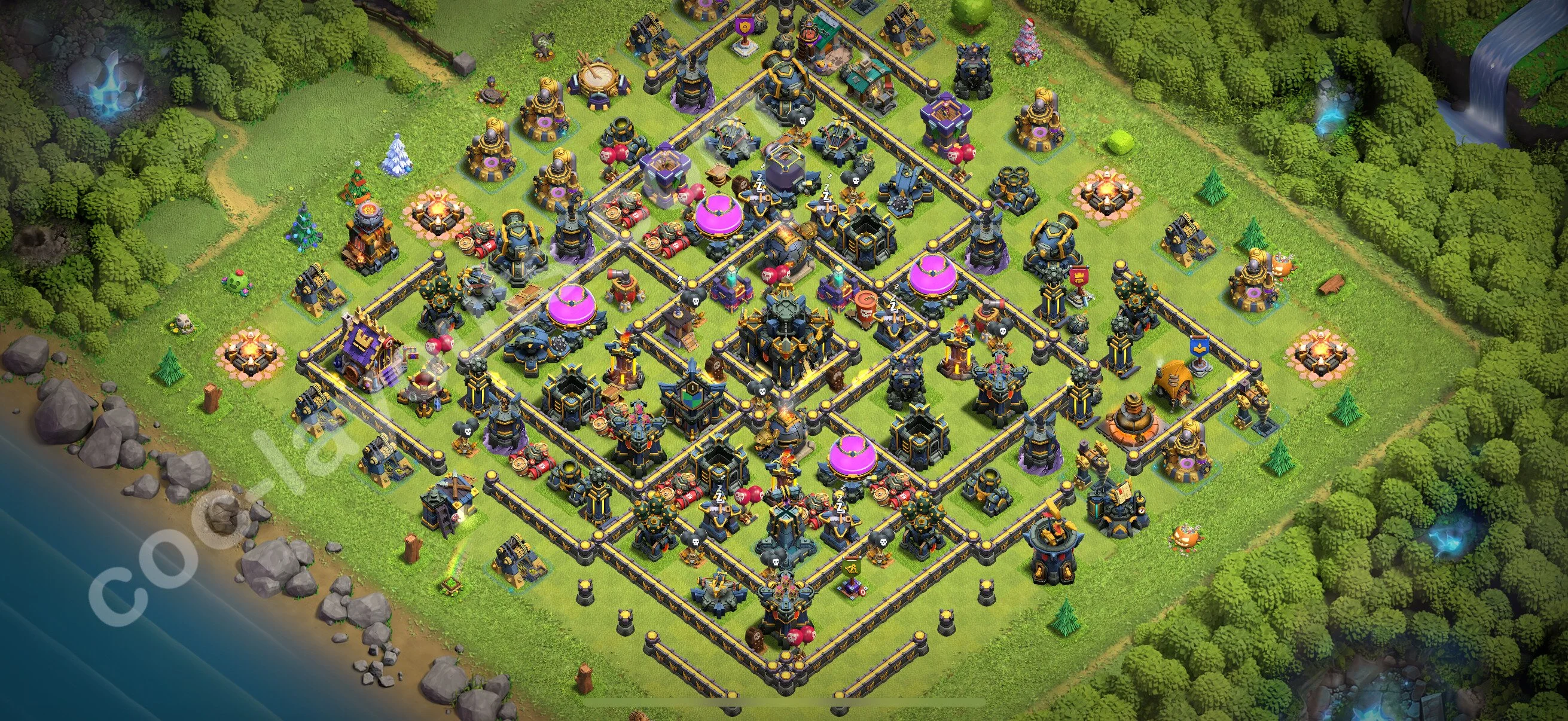 Farming Base TH17 with Link, Hybrid - plan / layout / design - Clash of Clans 2026 - (#2)