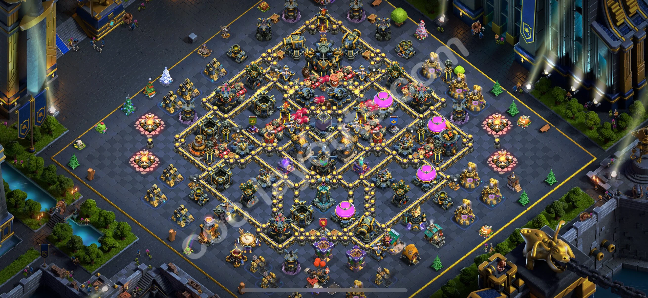 Farming Base TH17 with Link, Anti 3 Stars - plan / layout / design - Clash of Clans 2026 - (#22) — Фарм TH17