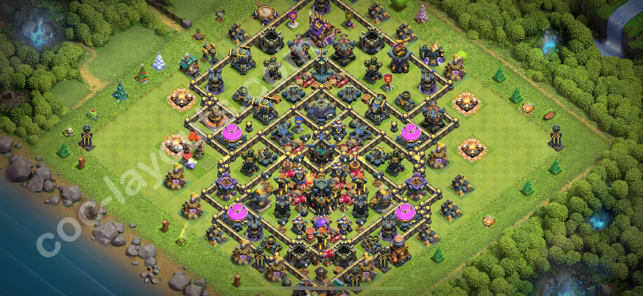 Farming Base TH17 with Link, Anti 3 Stars - plan / layout / design - Clash of Clans 2026 - (#23) — Farma TH17