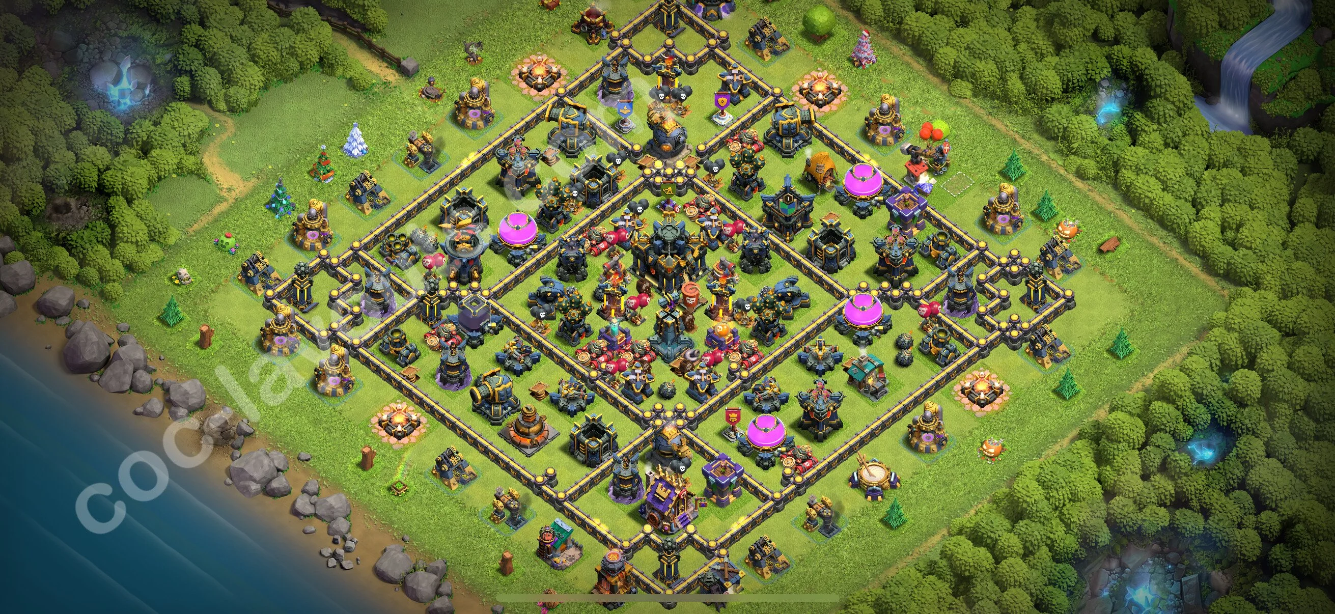 Farming Base TH17 with Link, Hybrid - plan / layout / design - Clash of Clans 2026 - (#24) — Farm TH17