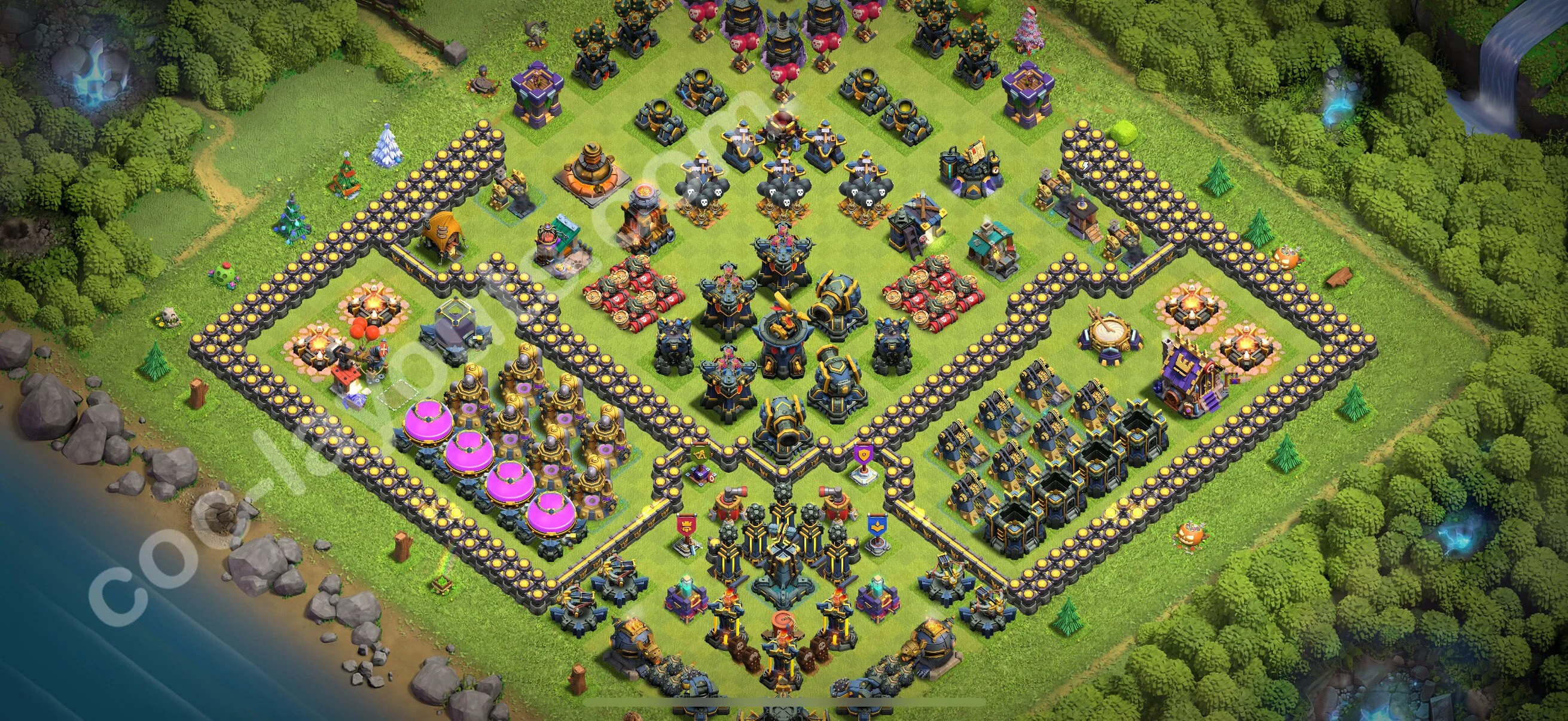 Farming Base TH17 with Link, Anti Everything - plan / layout / design - Clash of Clans 2026 - (#27) — Farm TH17